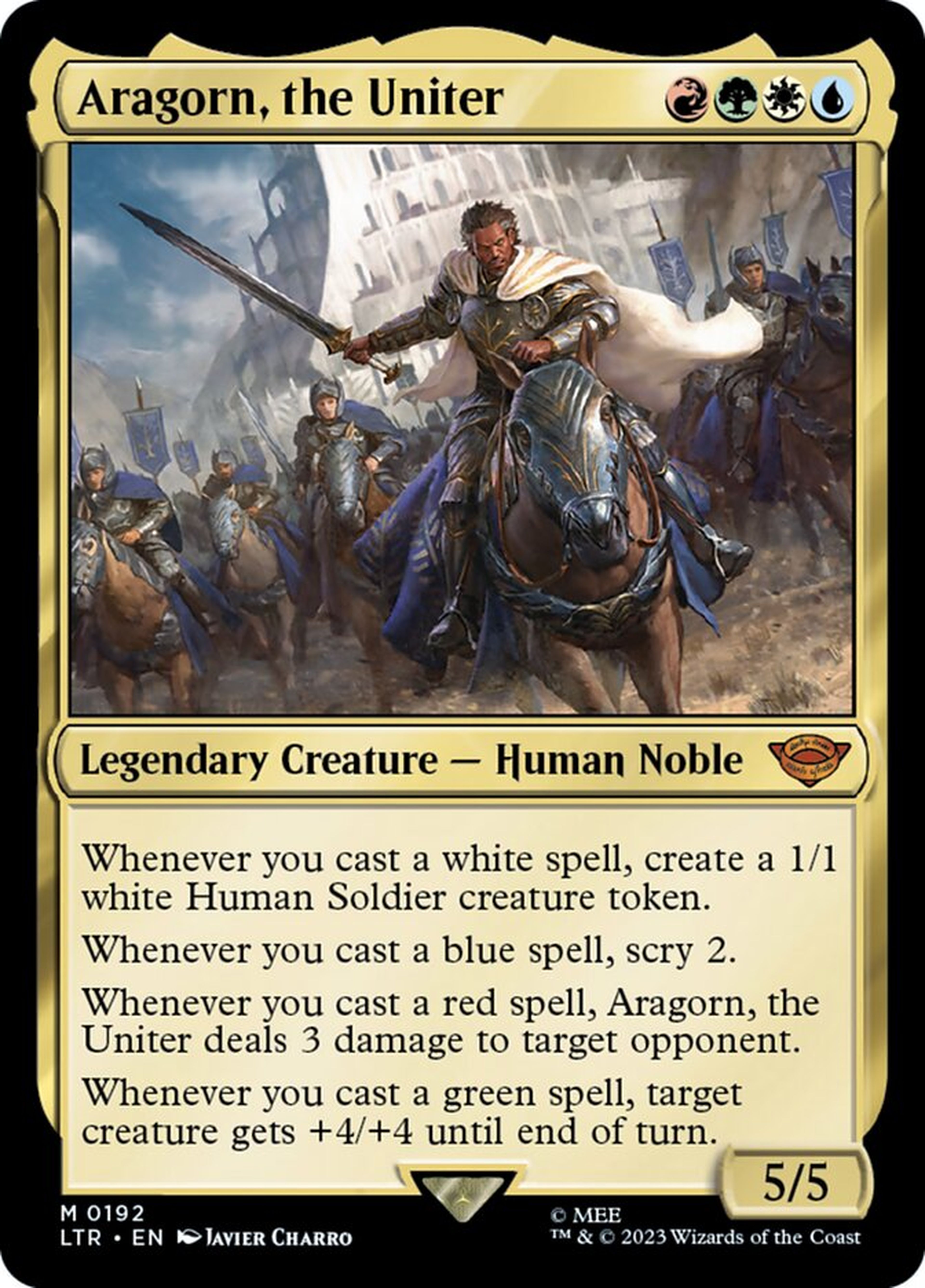 Magic El Señor de los Anillos Aragorn The Uniter