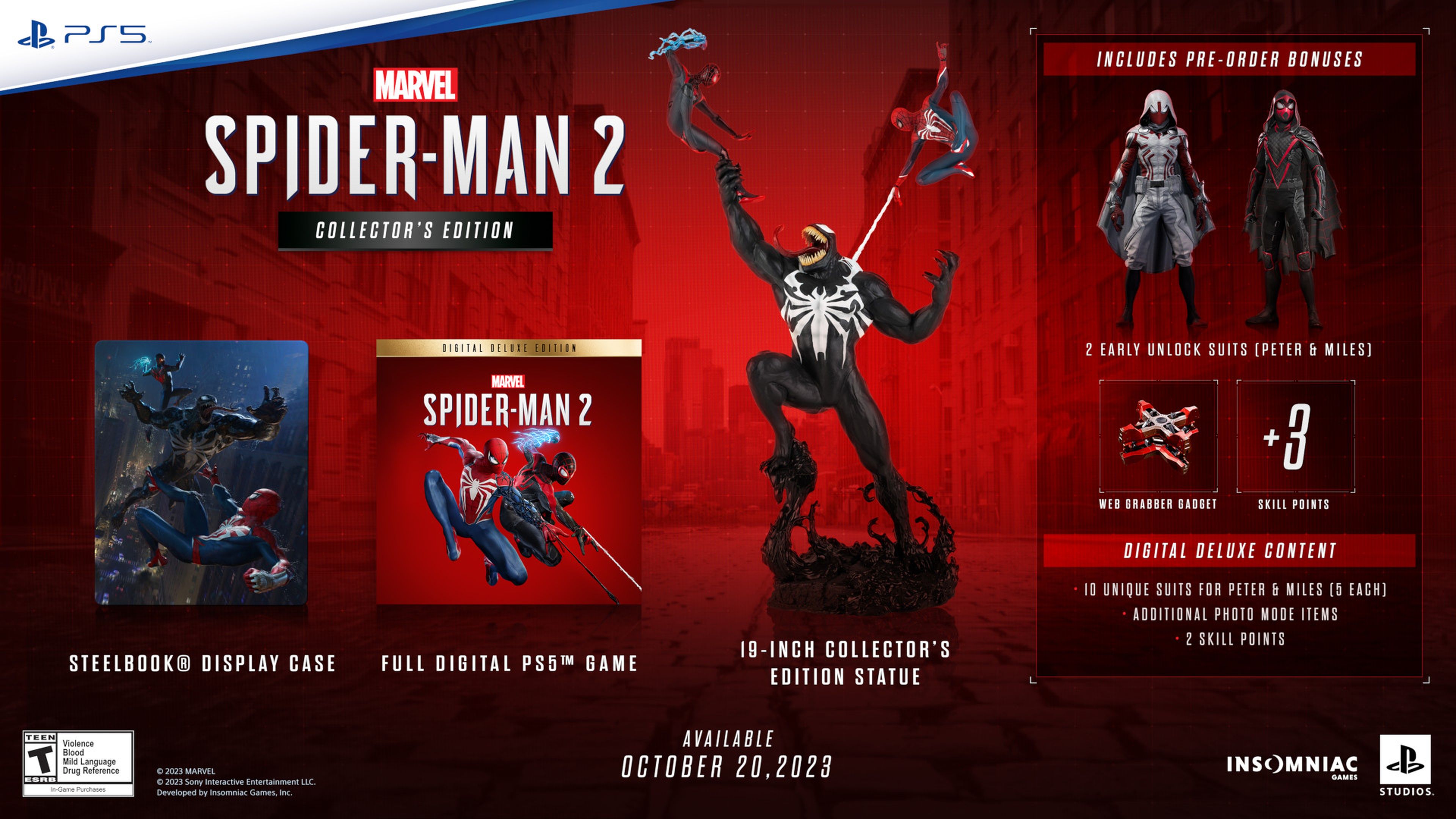 La Coleccionista de Marvel's Spider-Man 2 solamente viene con el juego en digital | Hobby Consolas