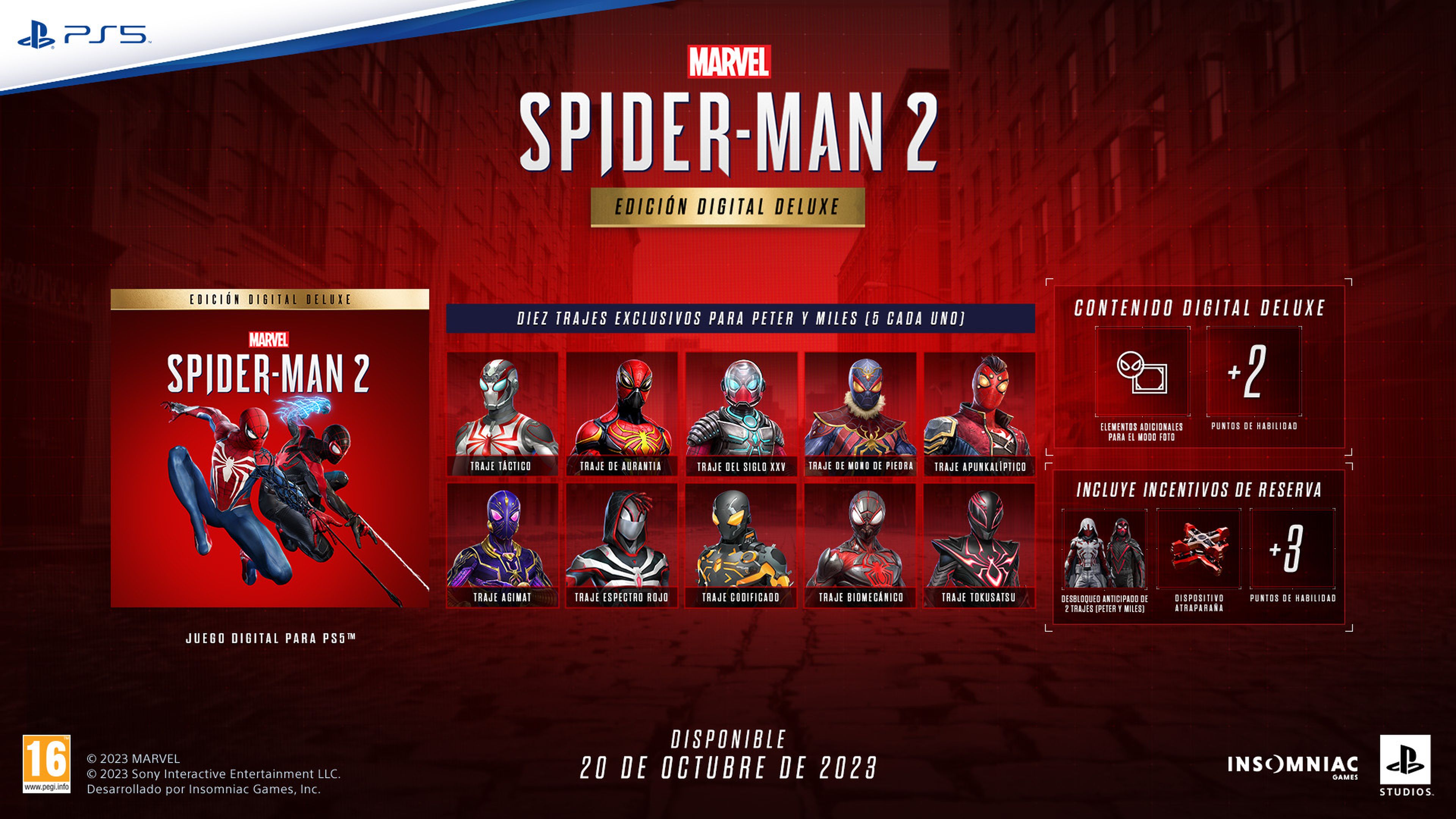 Todas las ediciones de Marvel's Spider-Man 2 para PS5, ya disponibles para reservar | Hobby Consolas