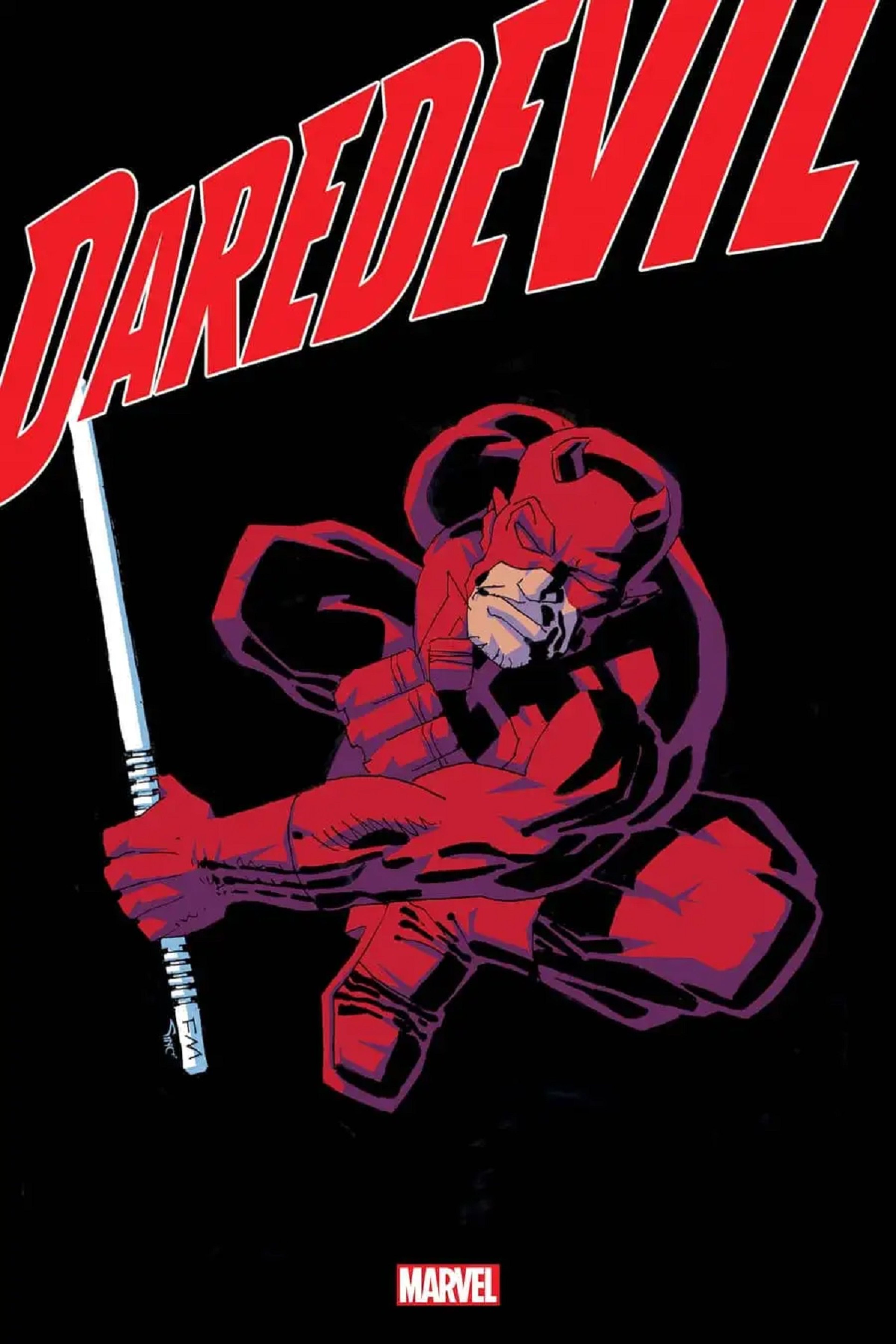 La portada de Daredevil hecha por Frank Miller