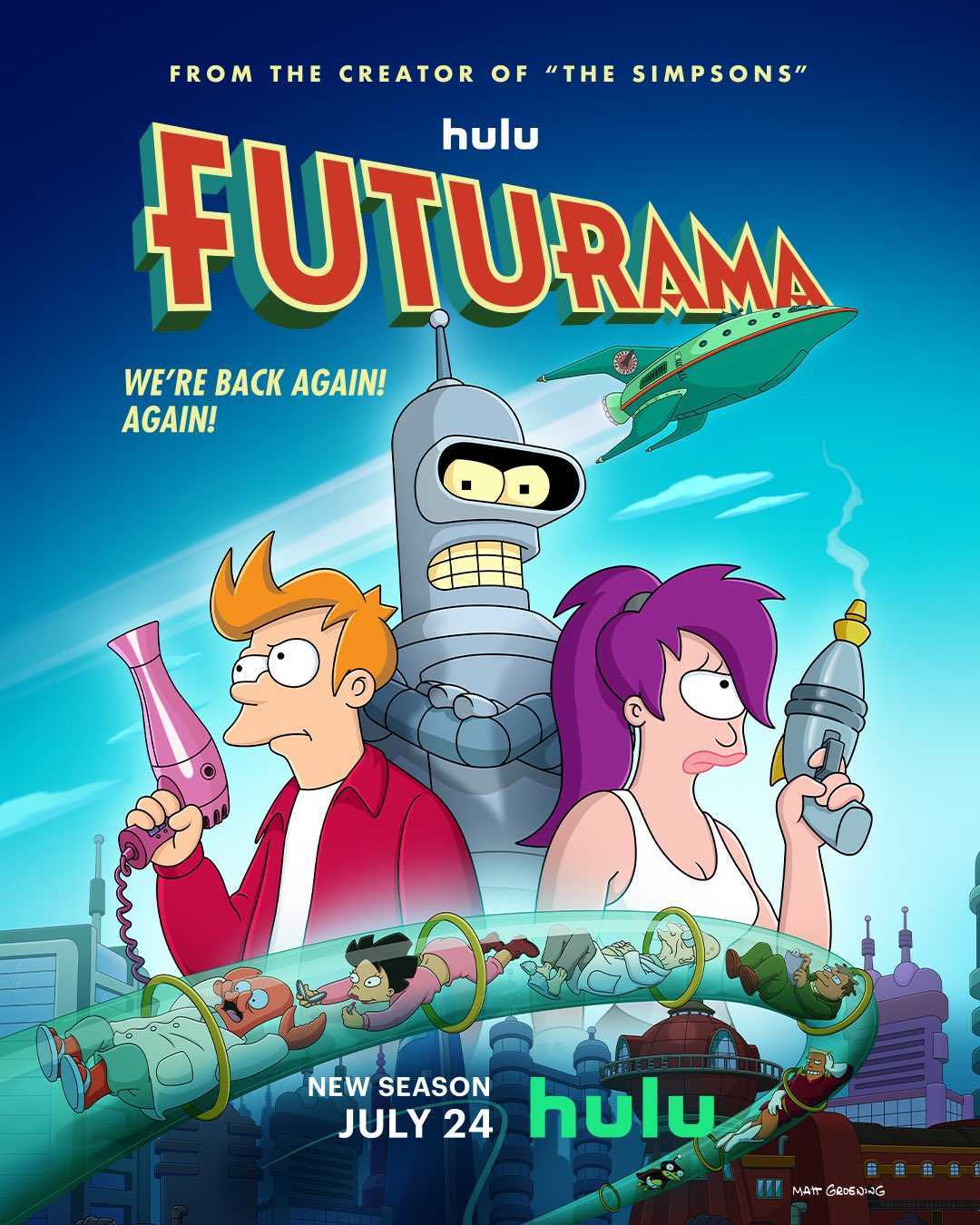 Póster Y Tráiler Oficial De La Nueva Temporada De Futurama, Que ...