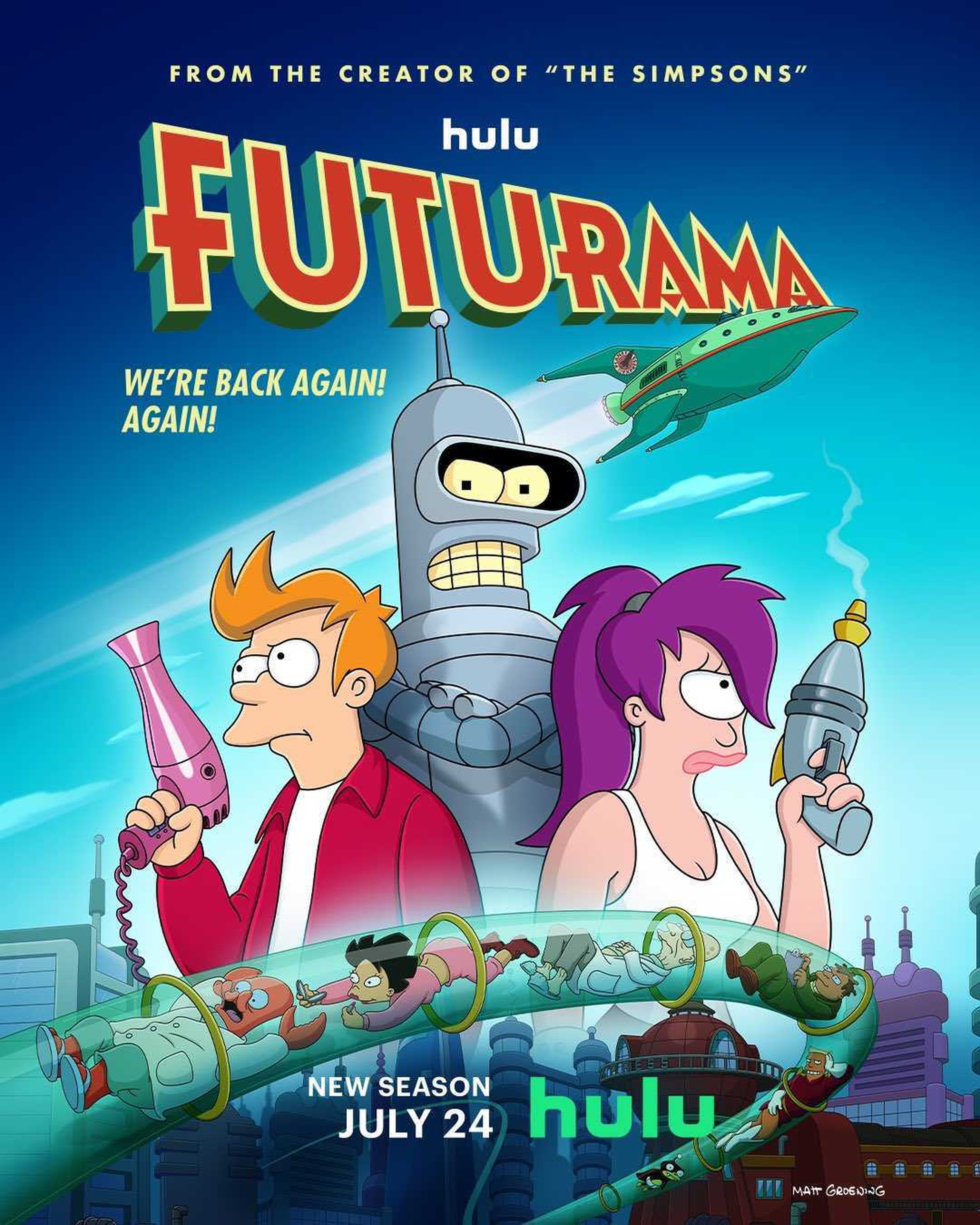 Official poster and trailer for the new season of Futurama, which lands