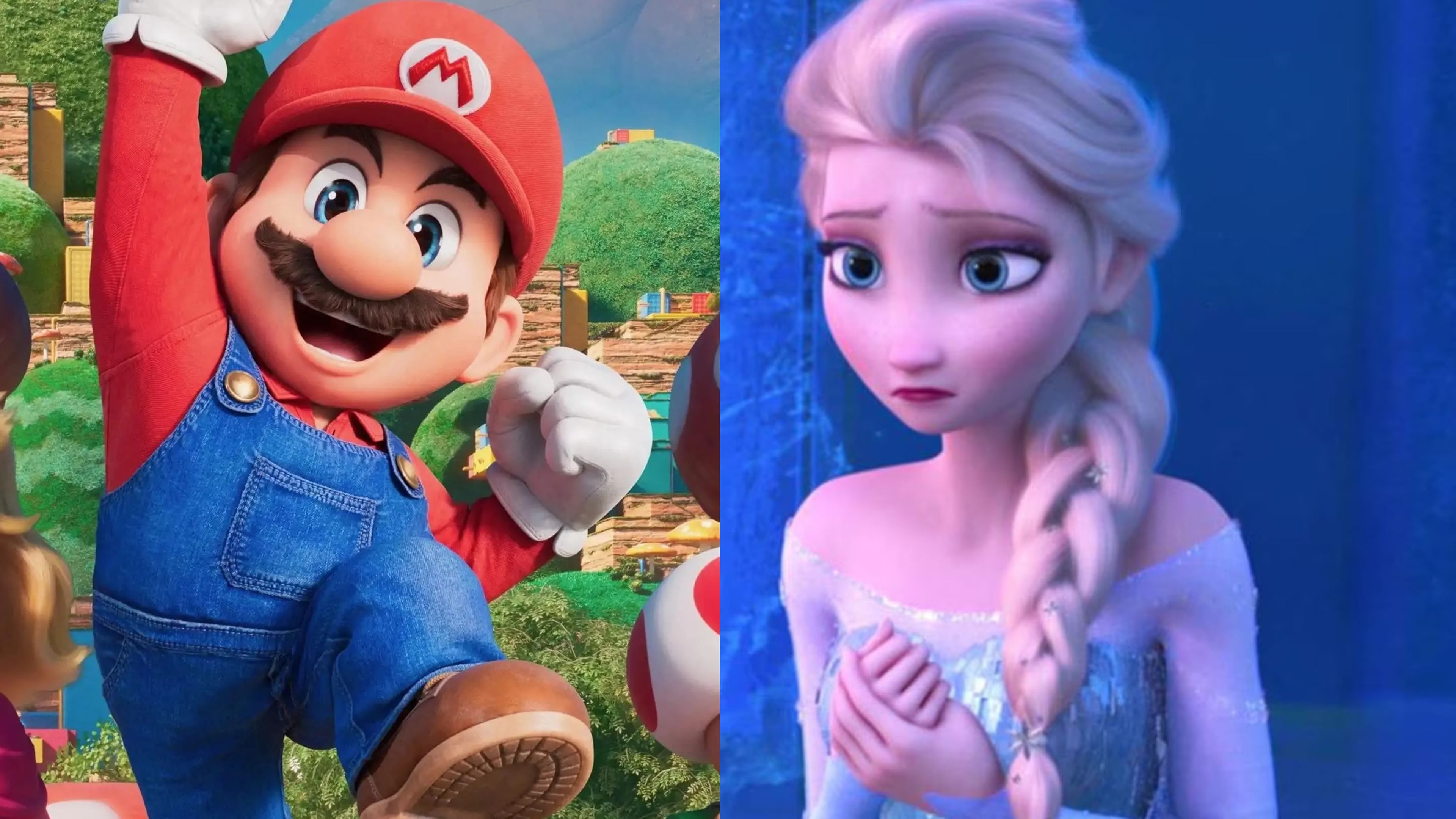 Super Mario Bros.: La película y Frozen