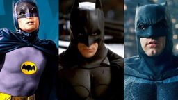 Actores de Batman - Adam West, Christian Bale y Ben Affleck