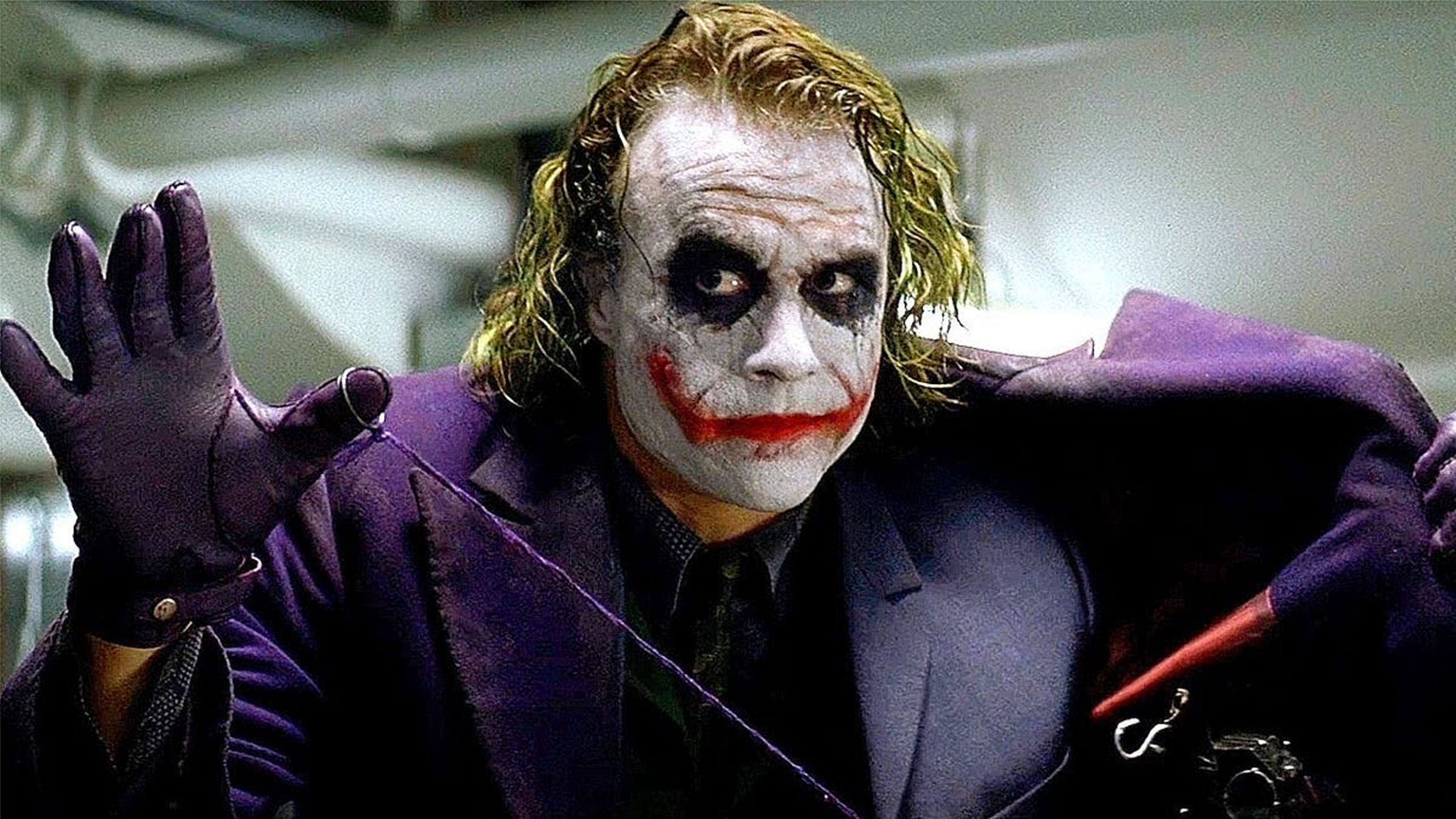 Heath Ledger como Joker en El caballero oscuro