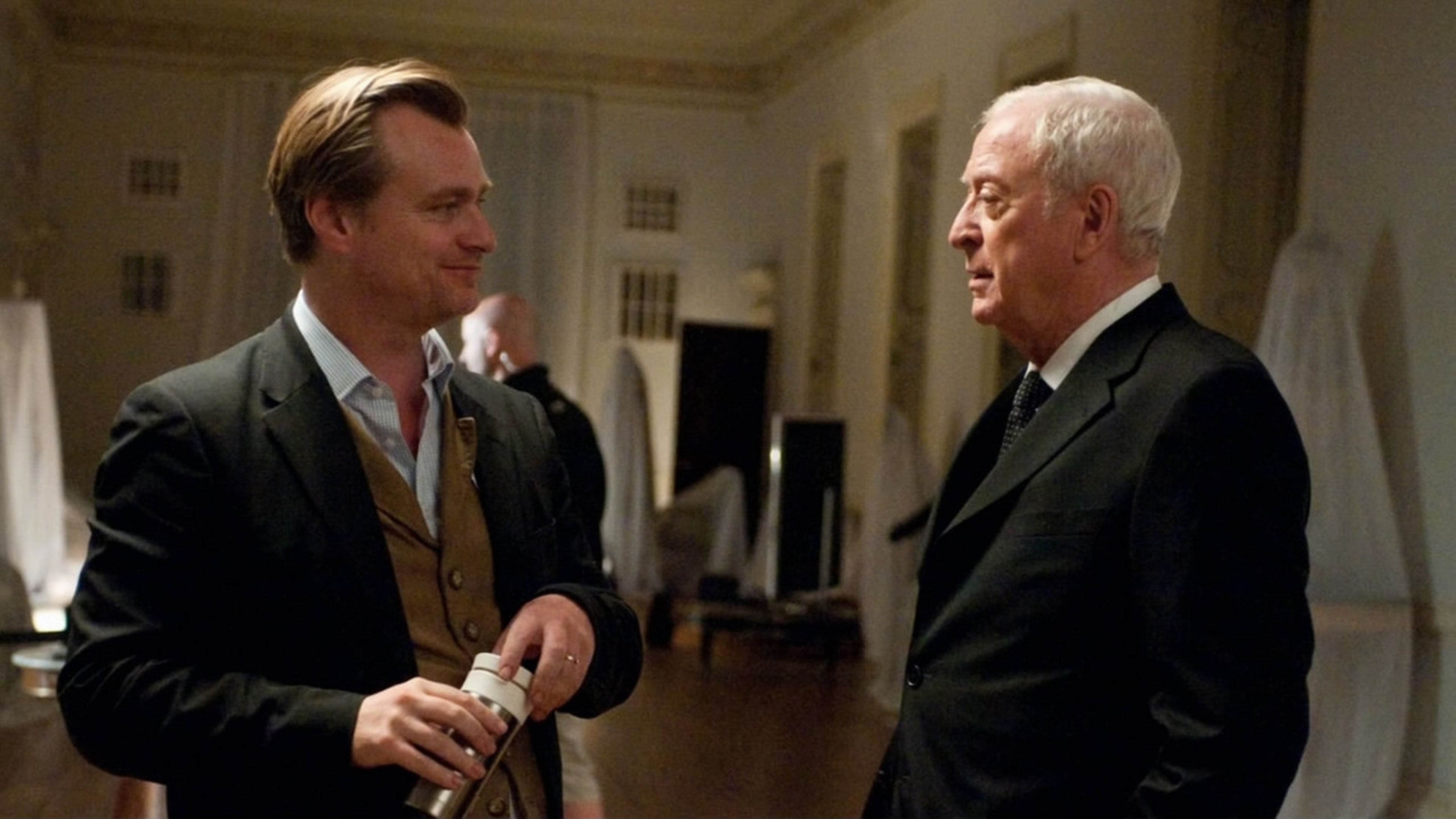 Christopher Nolan y Michael Caine