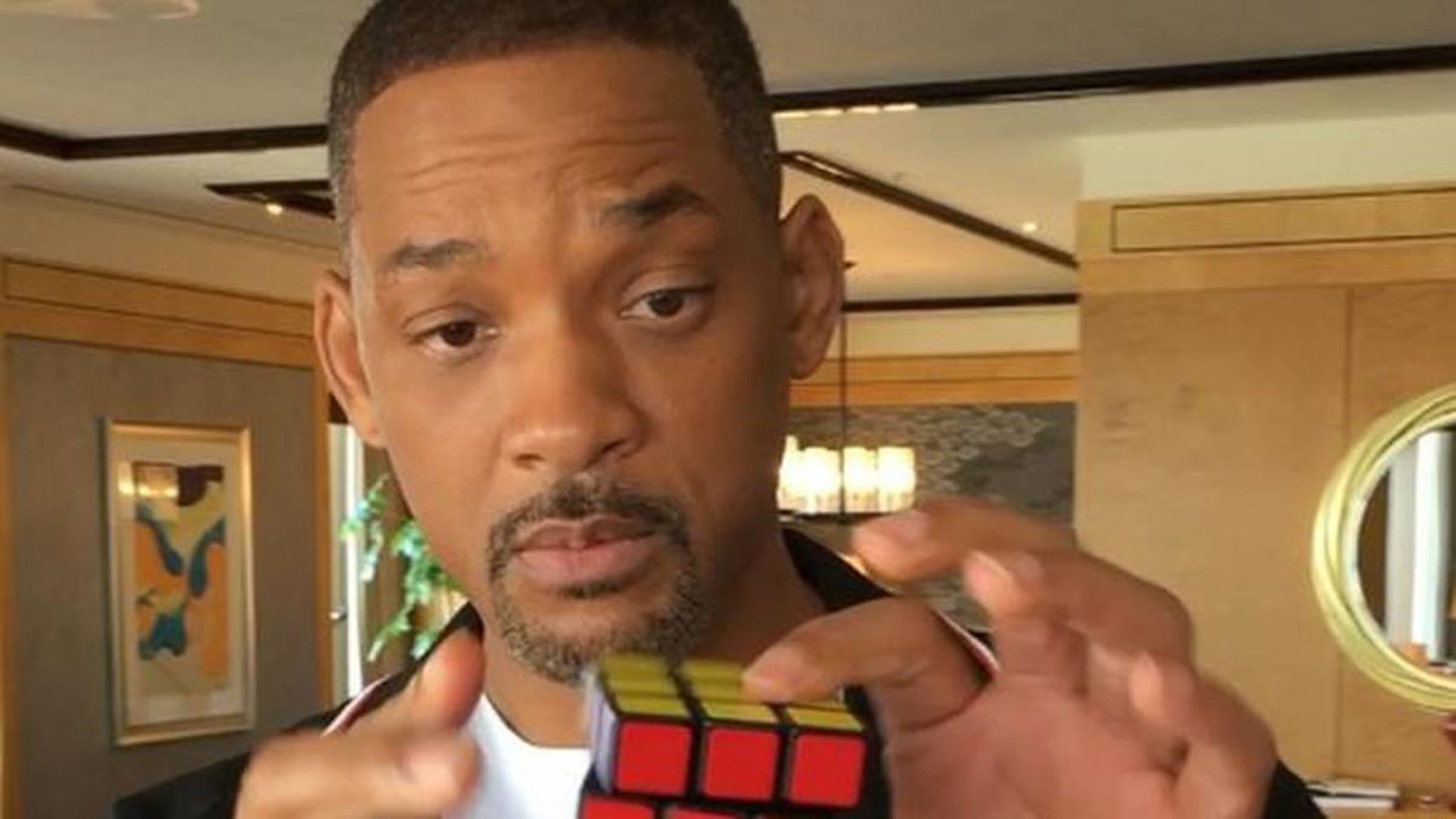 Will Smith y su capacidad para resolver cubos de Rubik