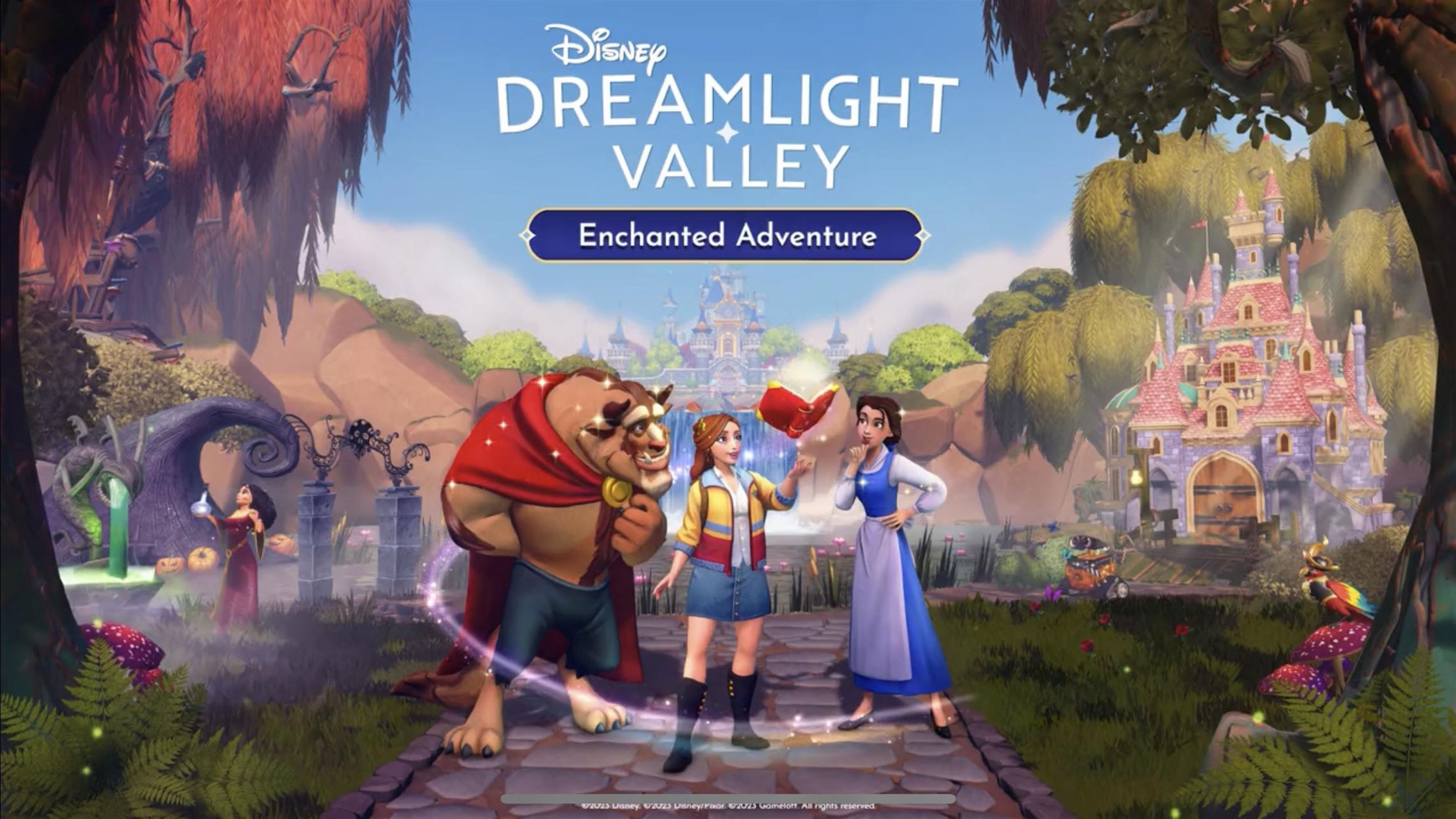 Disney Dreamlight Valley con La Bella y La Bestia