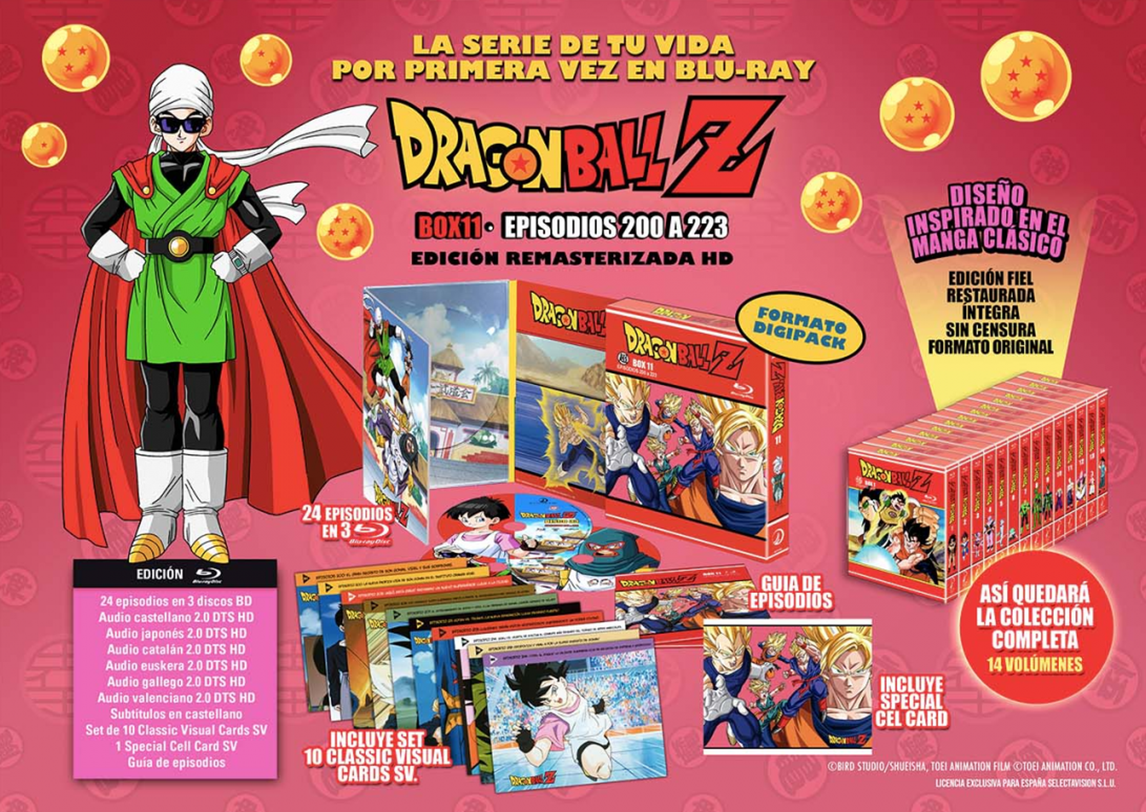 Dragon Ball Z - Desvelada la fecha de lanzamiento y portada del Box 11 de la serie en Blu-ray. ¡Comienza la Saga de Buu en HD!