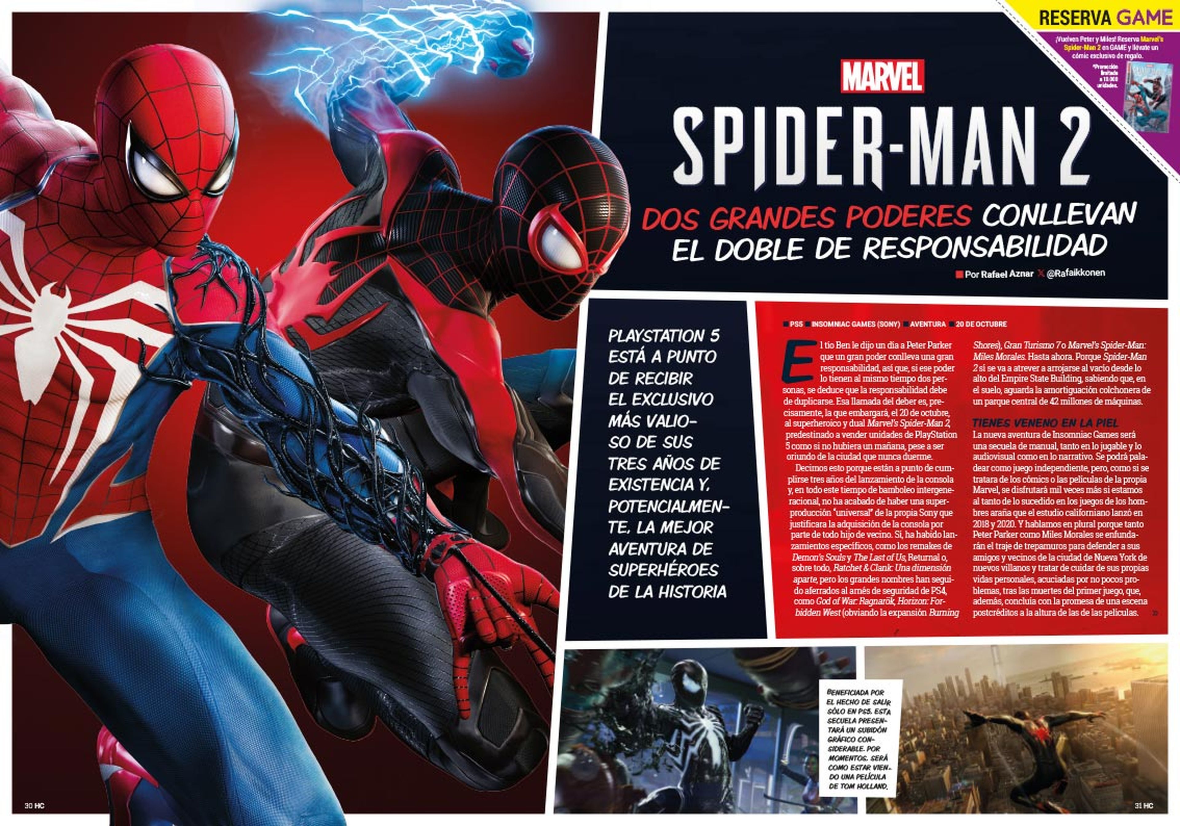 Hobby Consolas 387, a la venta con Marvel’s Spider-Man 2 en portada