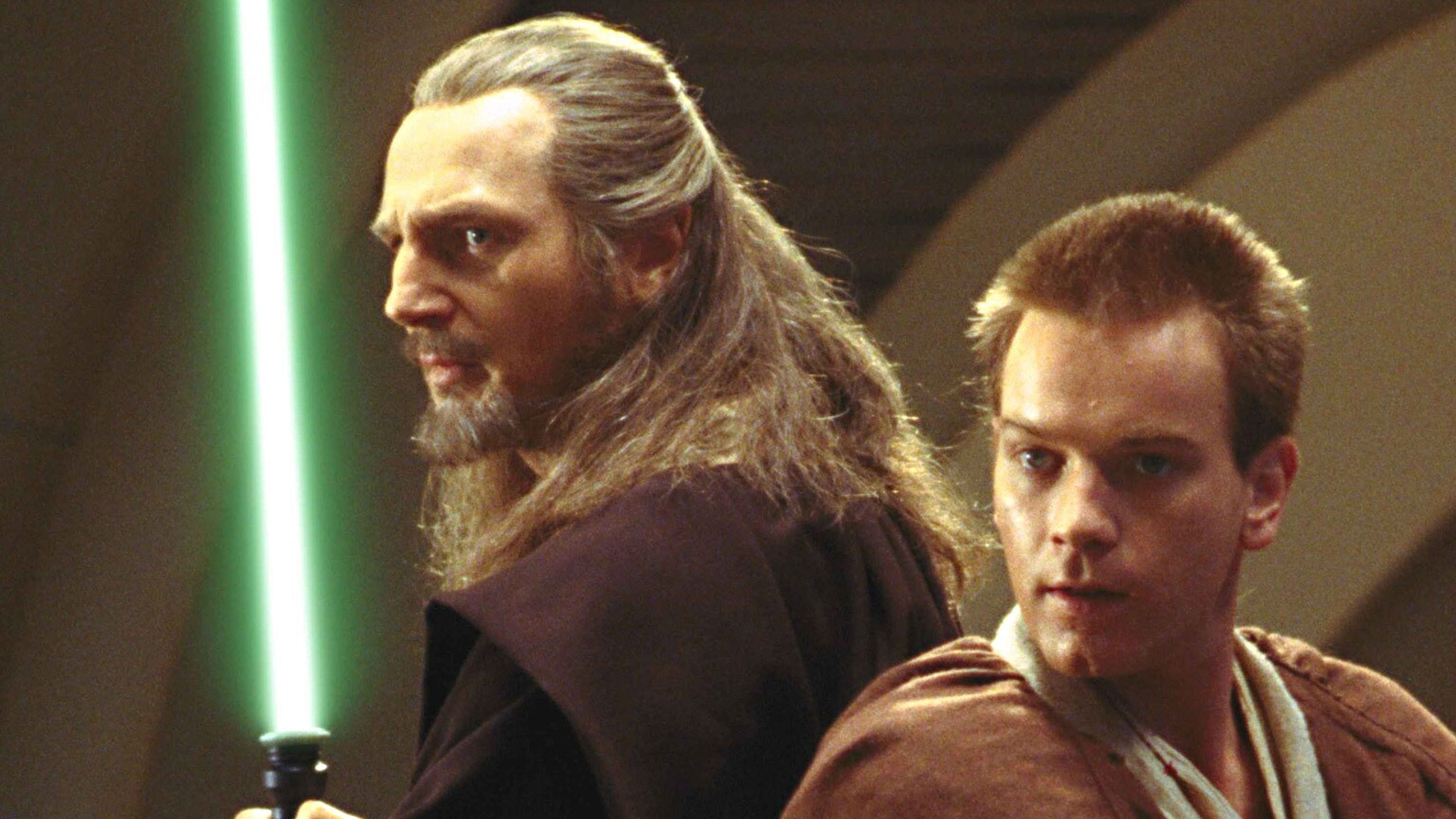 Liam Neeson y Ewan McGregor en Star Wars