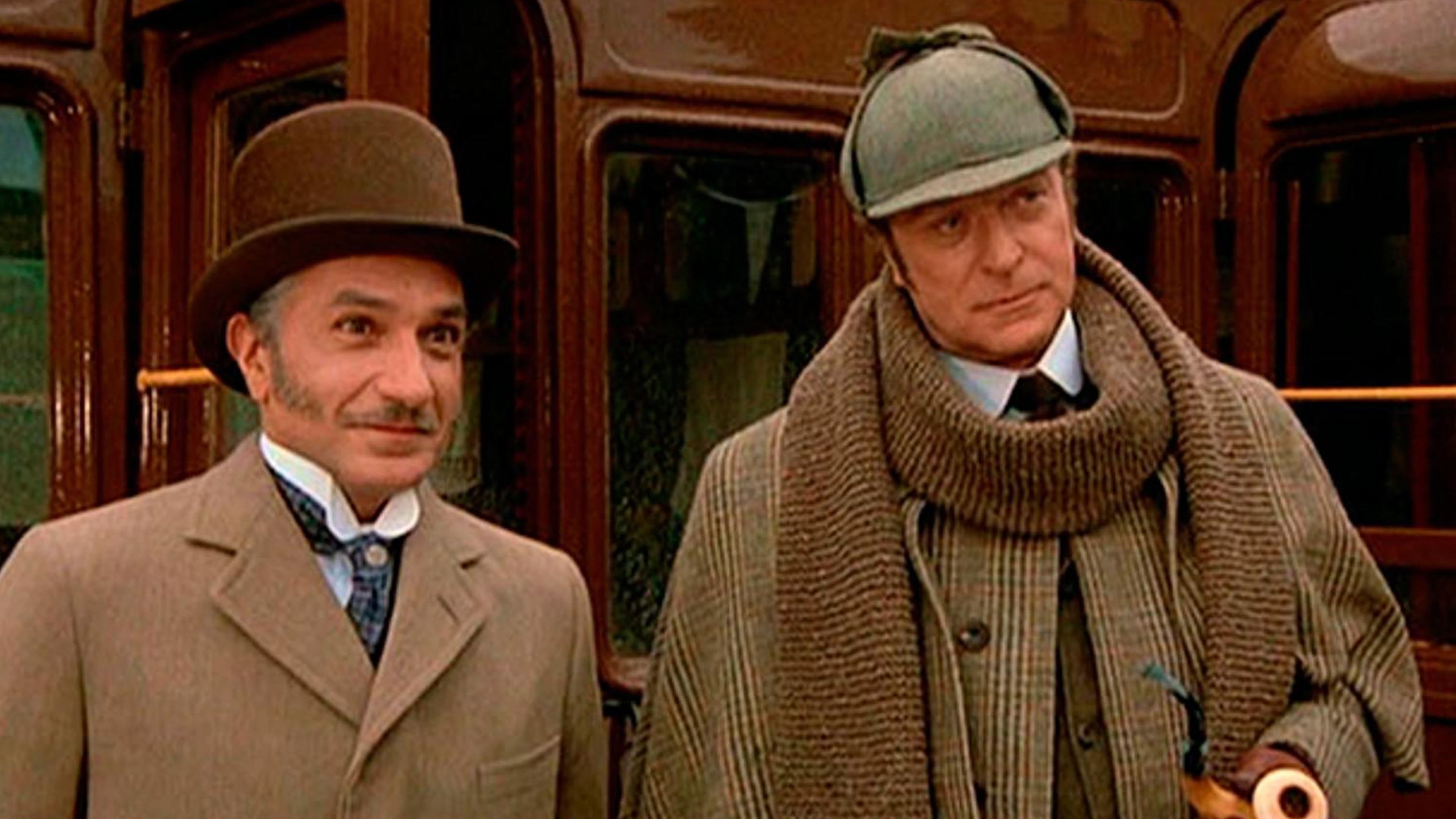 Sin pistas (1988) - Watson (Ben Kingsley) y Sherlock Holmes (Michael Caine)