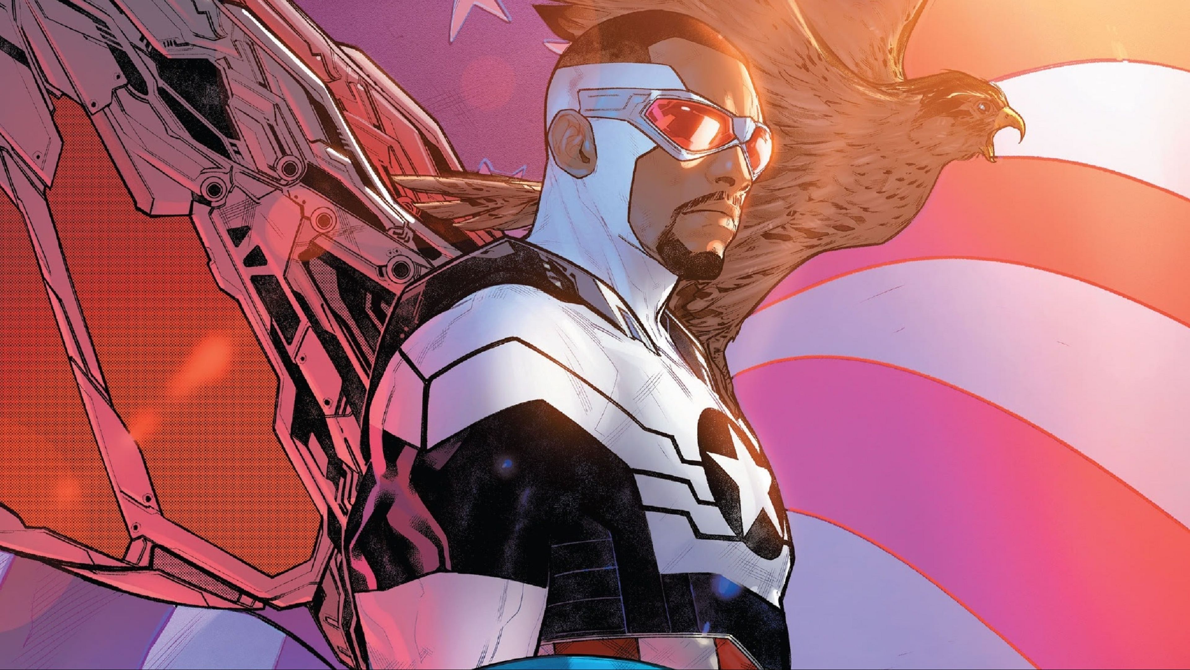 Sam Wilson como Capitán América en Marvel
