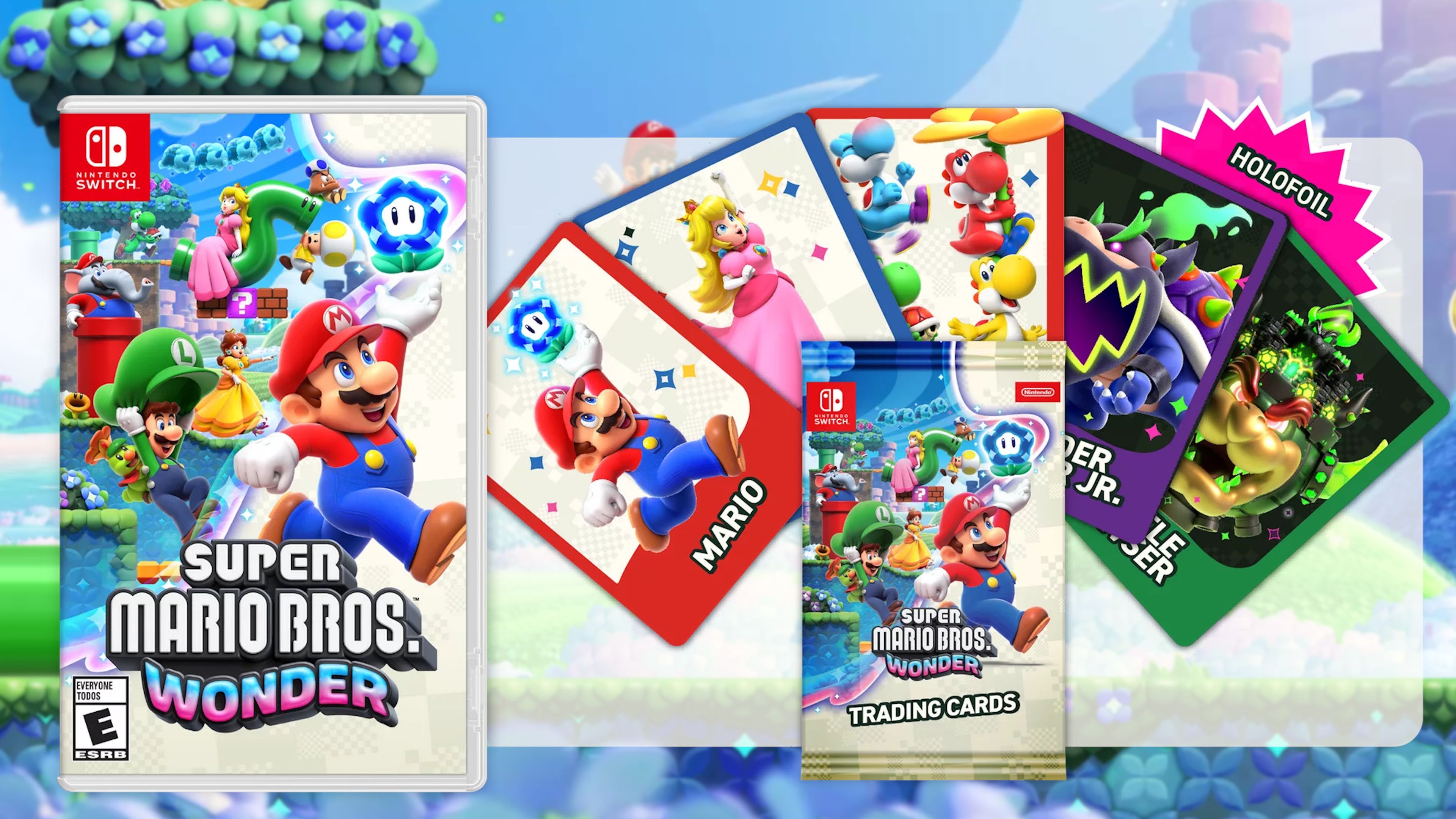 Super Mario Bros. Wonder + set pegatinas + poster - NUEVO tienda online  Super Mario Bros. Wonder + set pegatinas + poster - NUEVO
