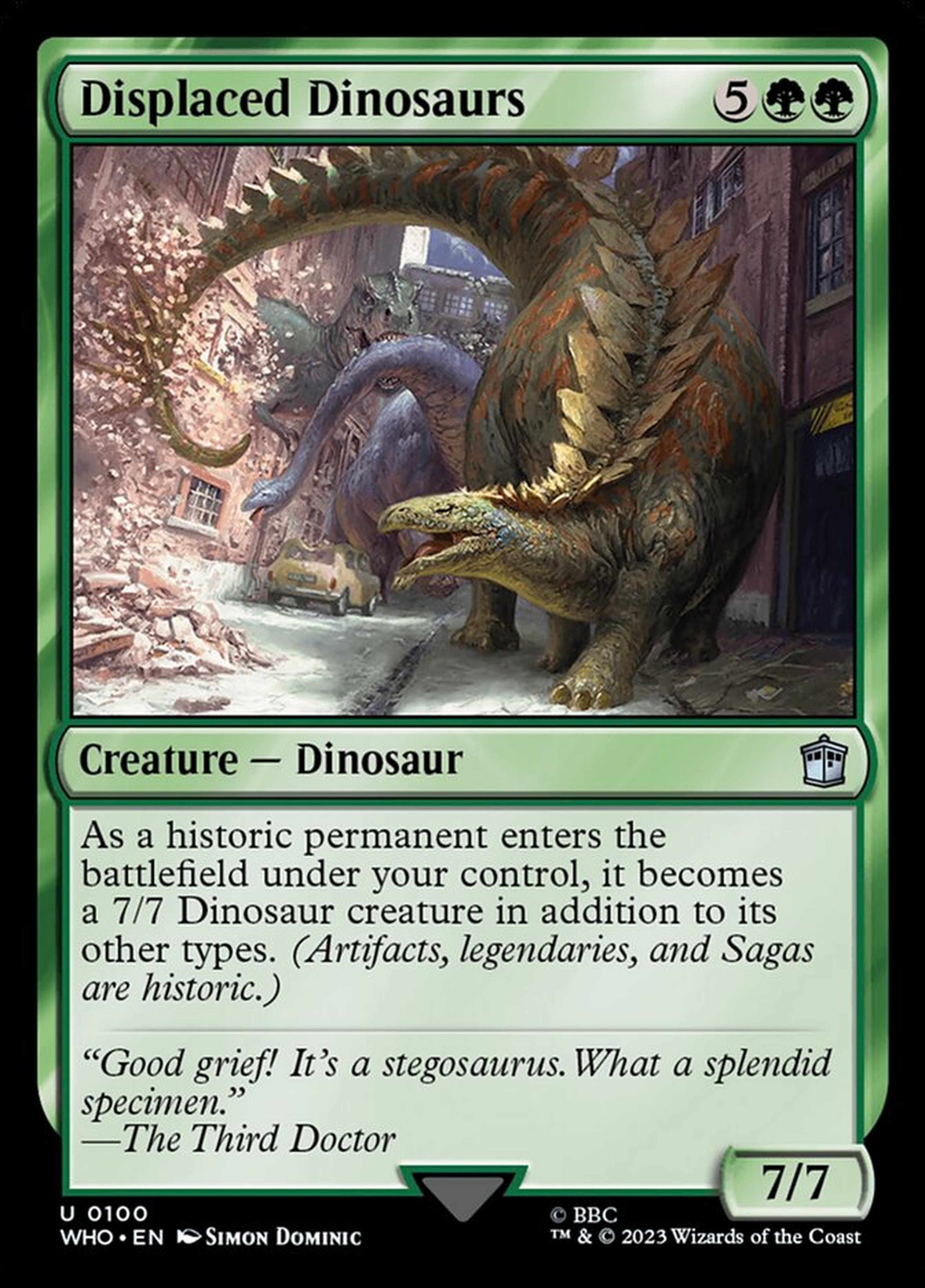 Displaced Dinosaurs Magic Dr Who