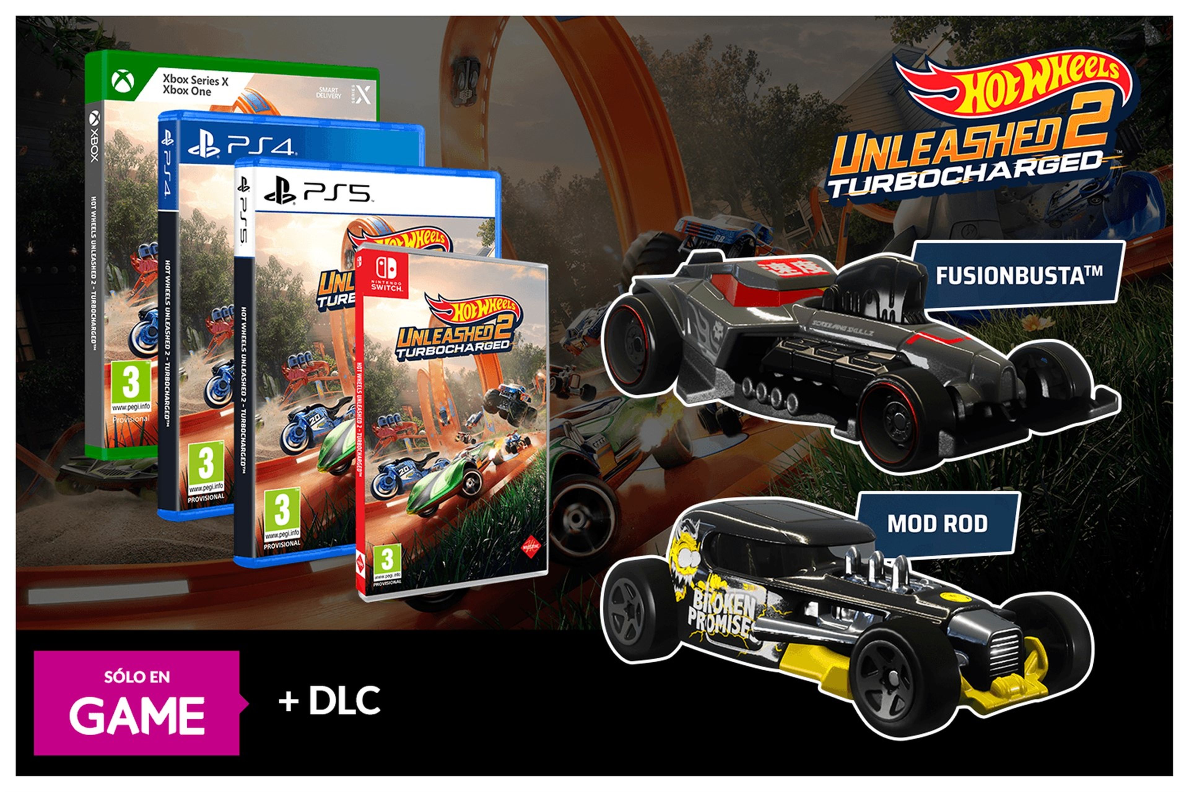Hot Wheels Unleashed 2 con DLC Exclusivo GAME de regalo
