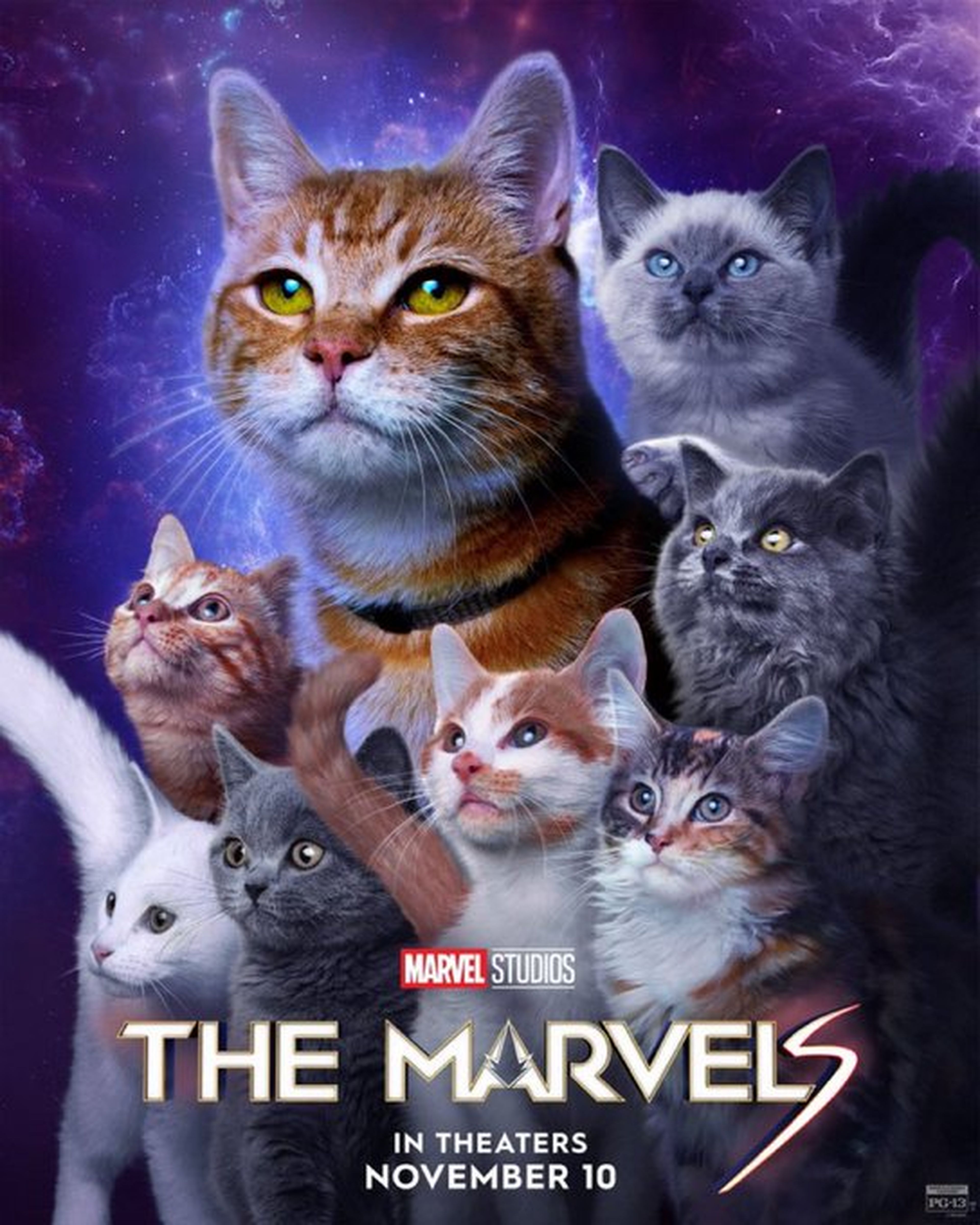 Marvel celebrates Cat Day with the latest poster of The Marvels: you're