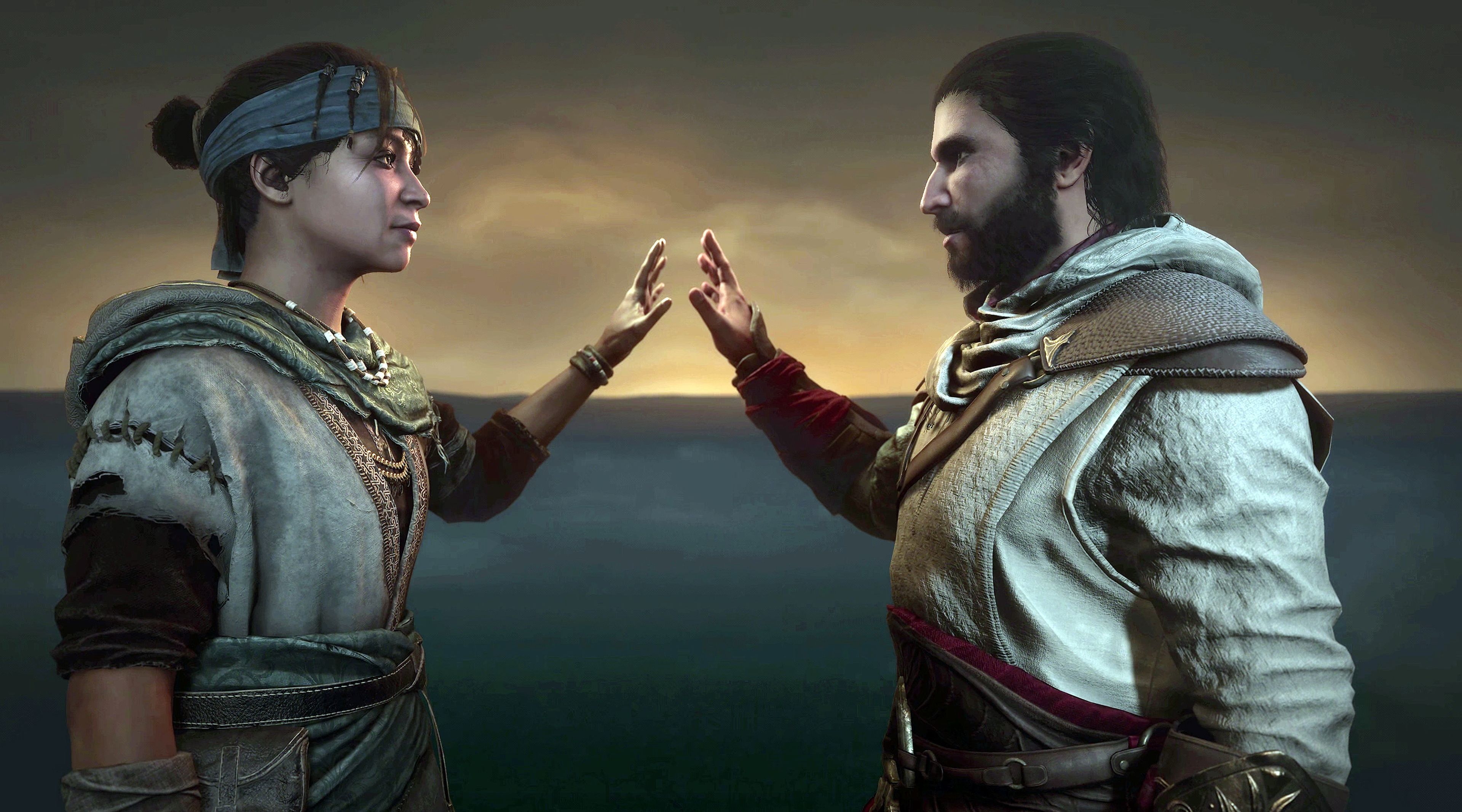 Nehal y Basim en el final de Assassin's Creed Mirage