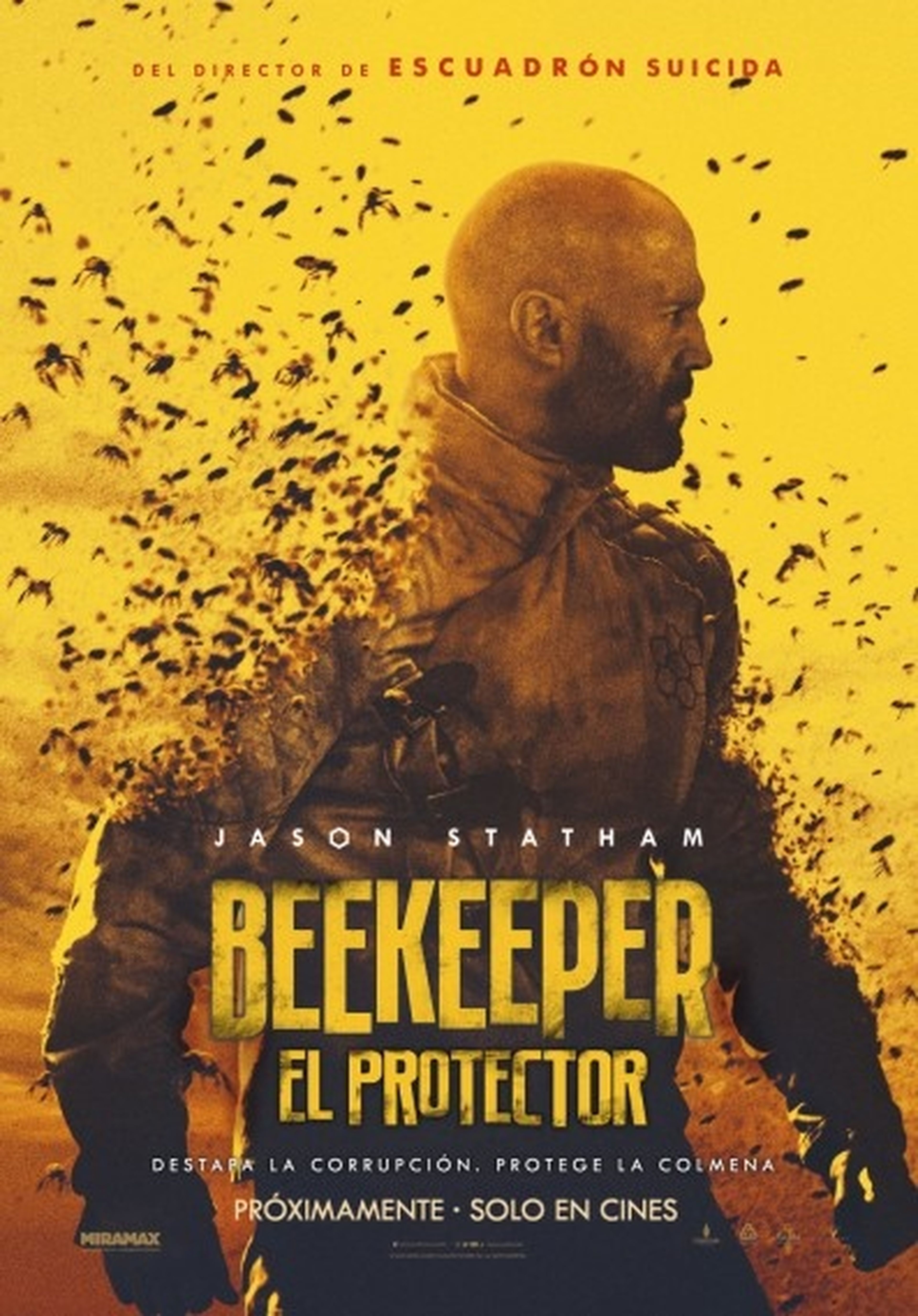 Póster de Beekeeper, la nueva película de acción con Jason Statham que