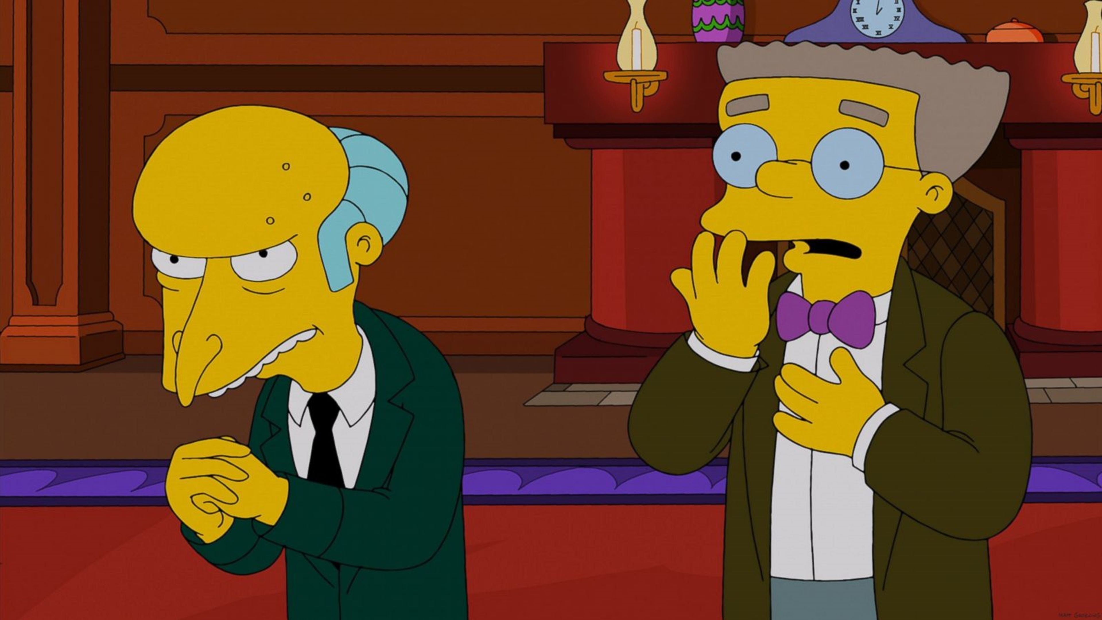 Los Simpson - El señor Burns y Smithers
