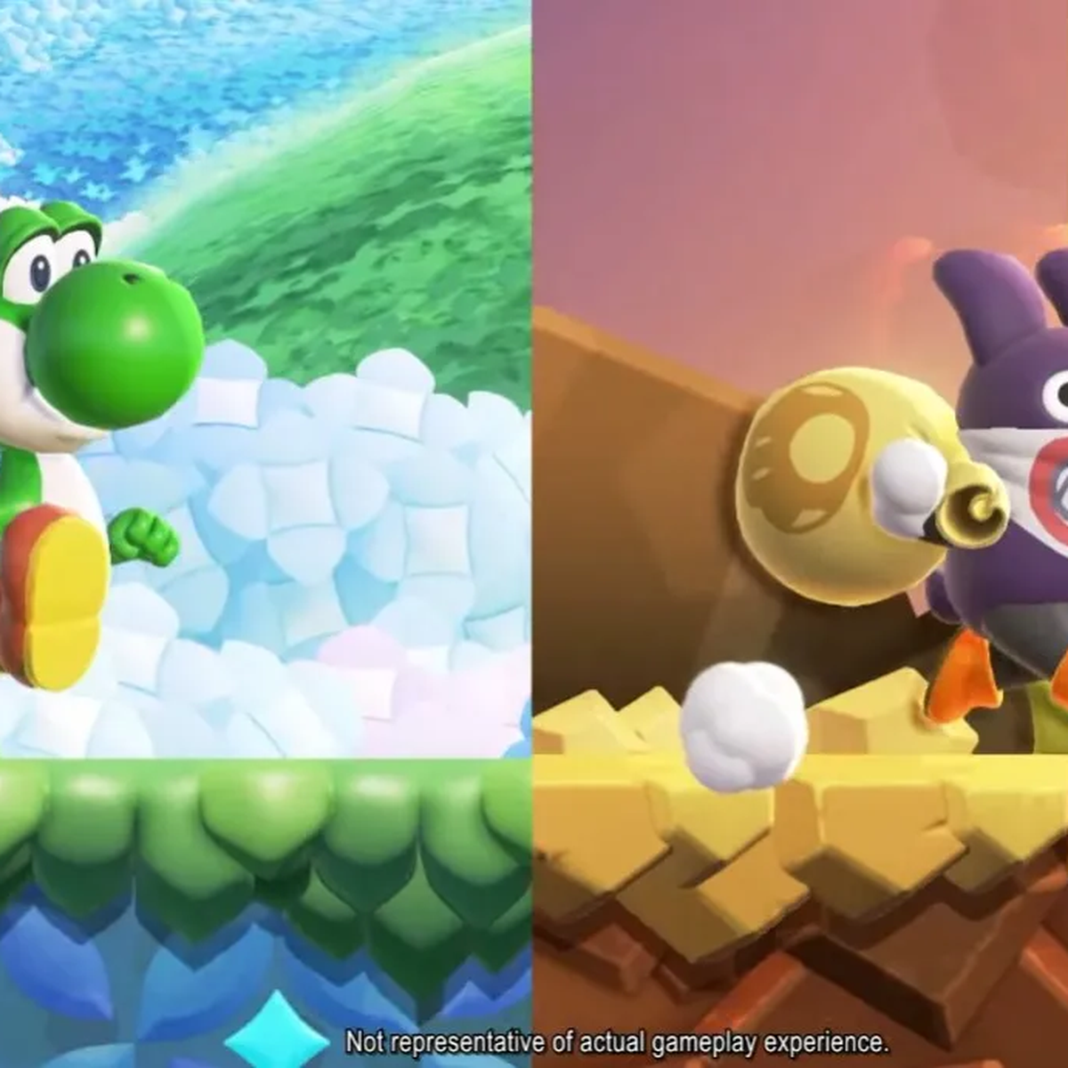 Jugar a Super Mario Bros. Wonder con Yoshi y Caco Gazapo tiene un problema,  según los fans