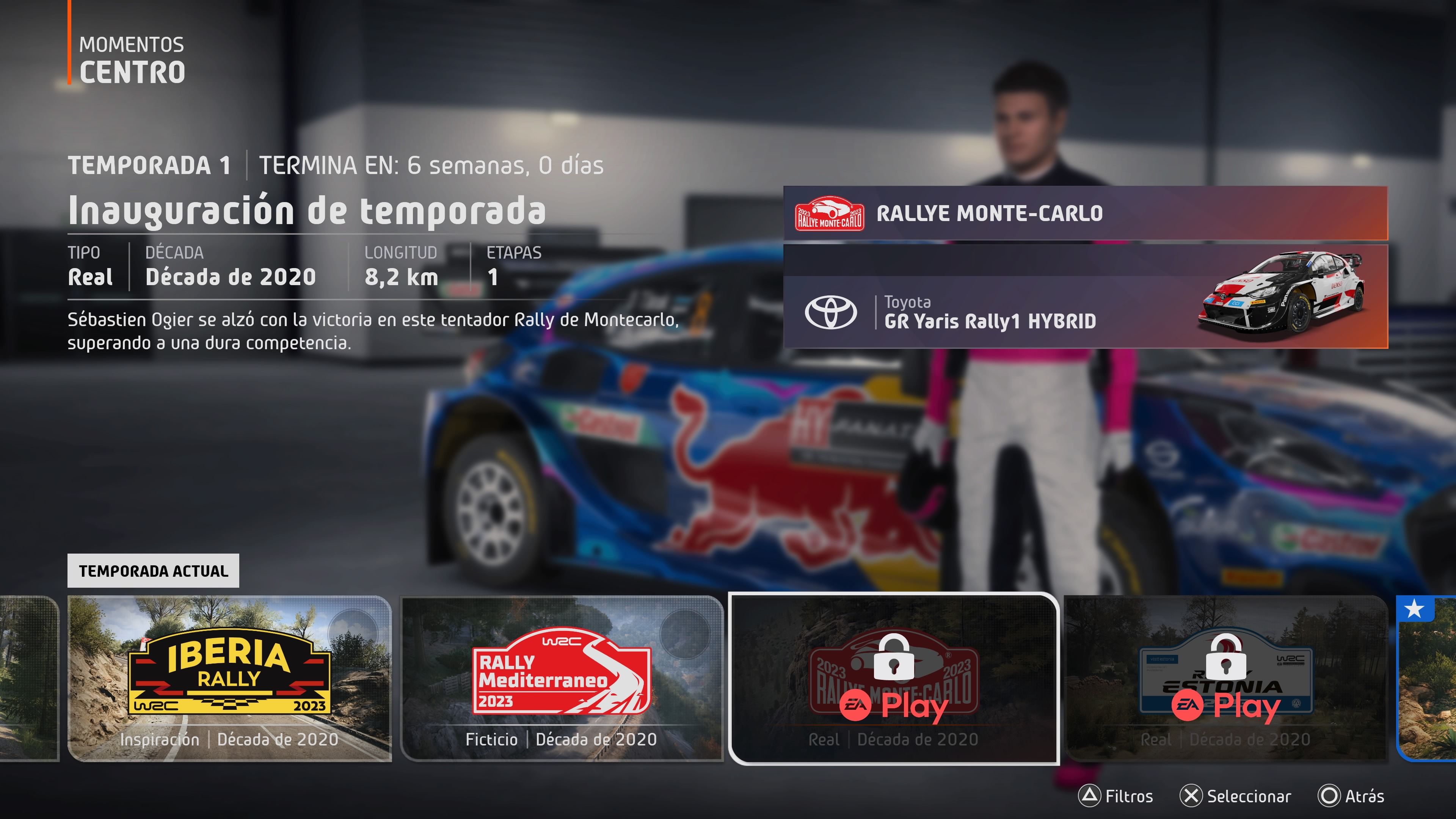 EA Sports WRC - eventos bloqueados en EA Play