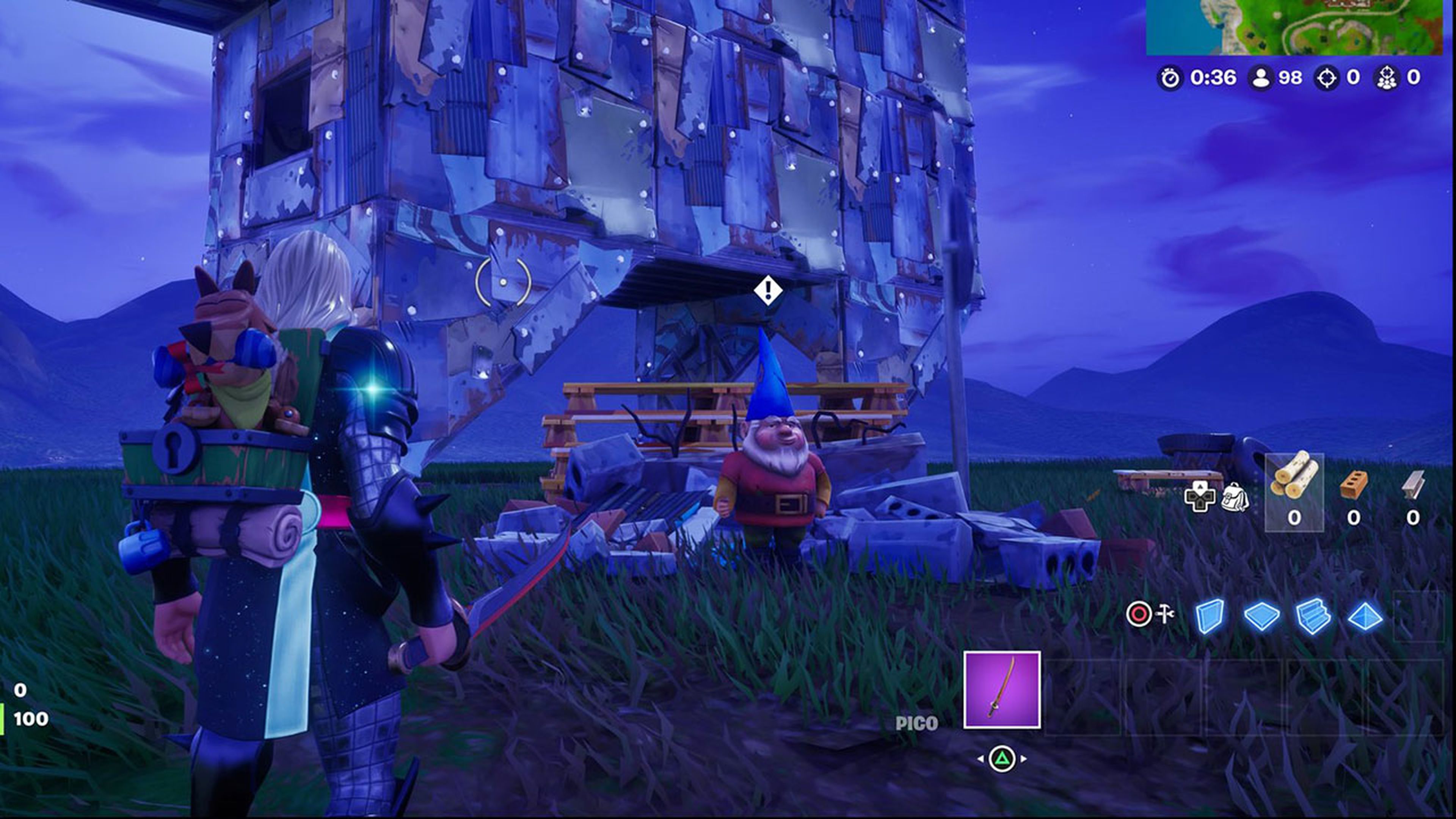 Fortnite - Encontrar Gnomos Escondidos em diferentes Localizações