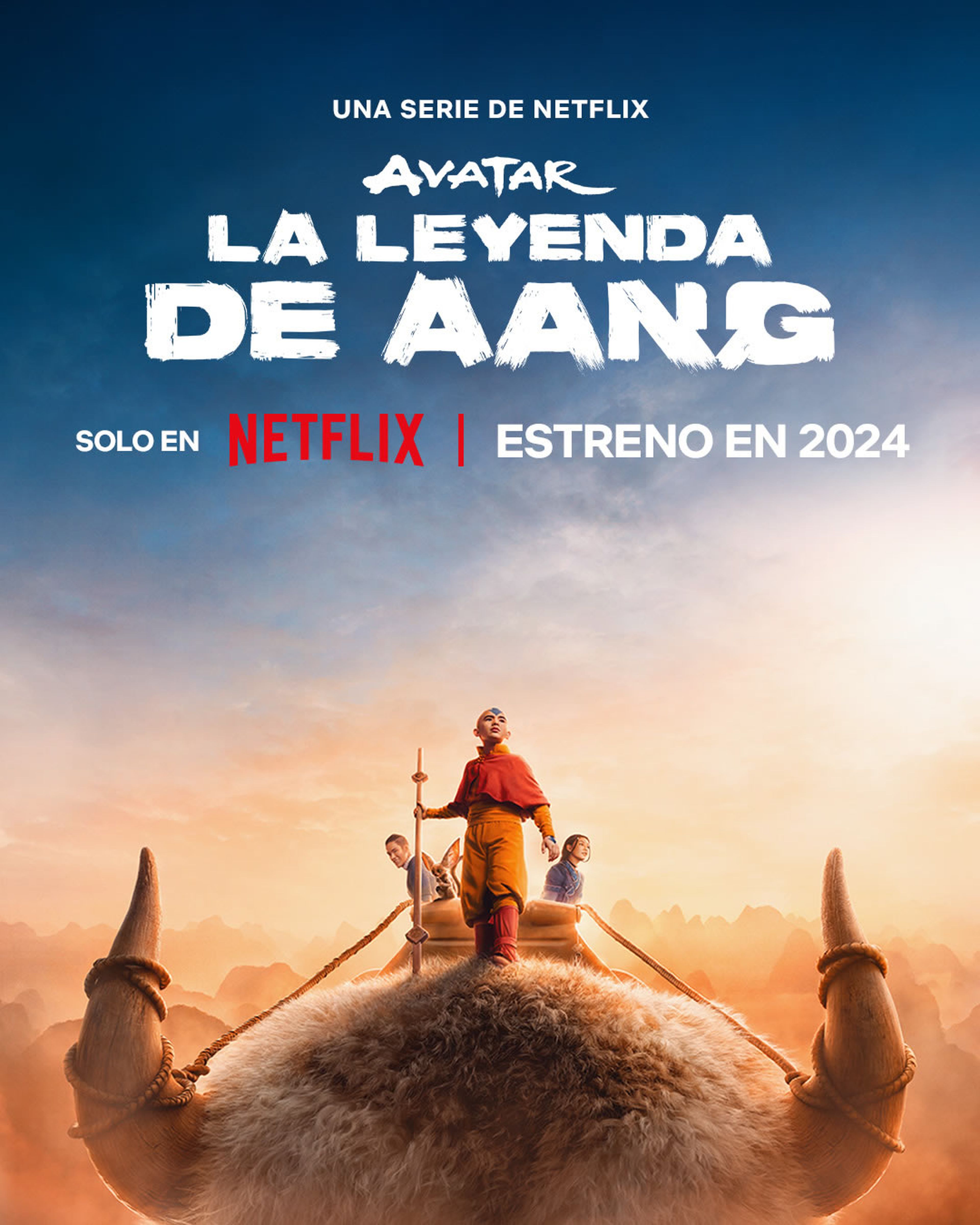 Teaser Póster De Avatar La Leyenda De Aang El Live Action De Netflix Para 2024 8256