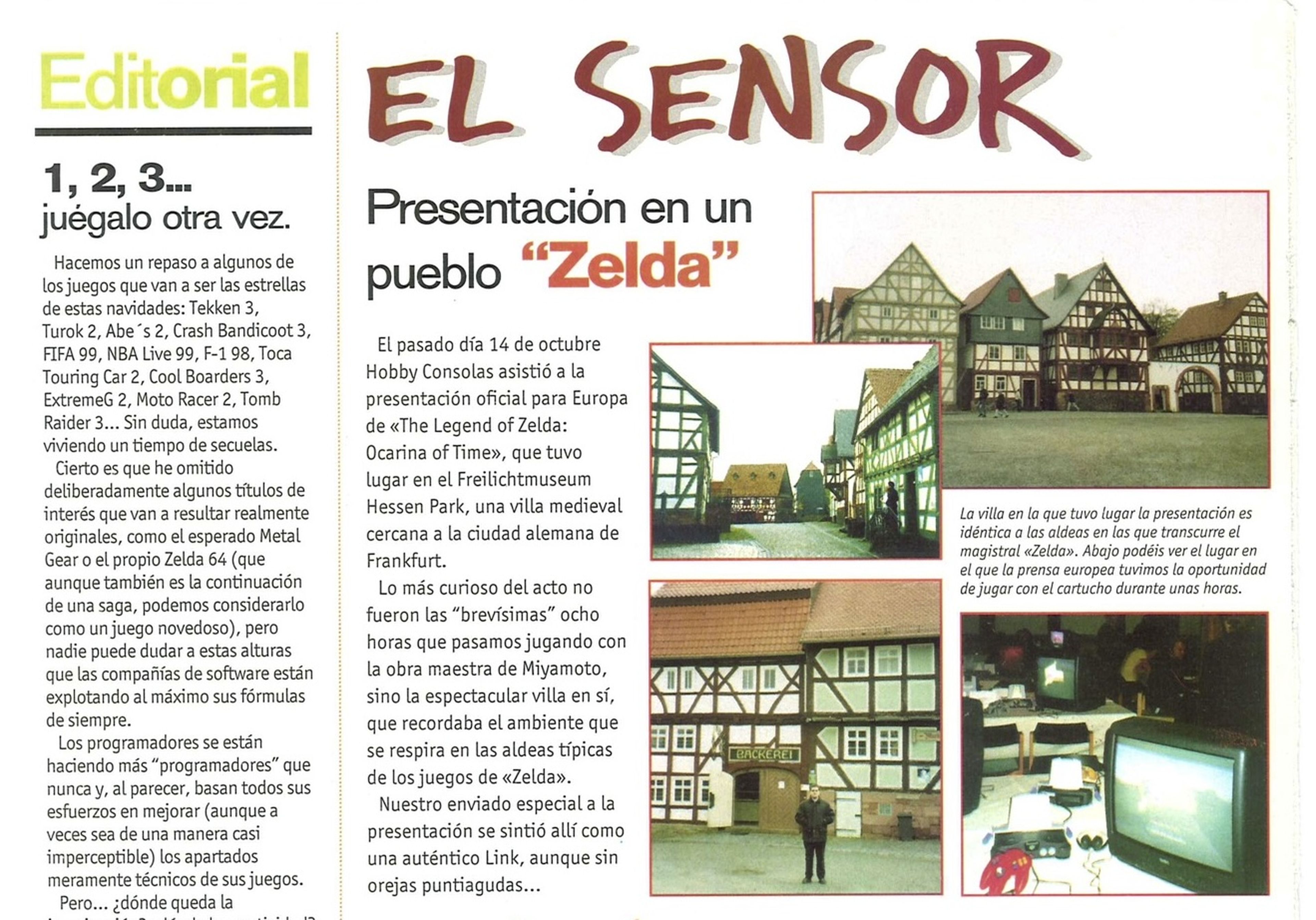 Presentación Zelda Ocarina of Time 1998