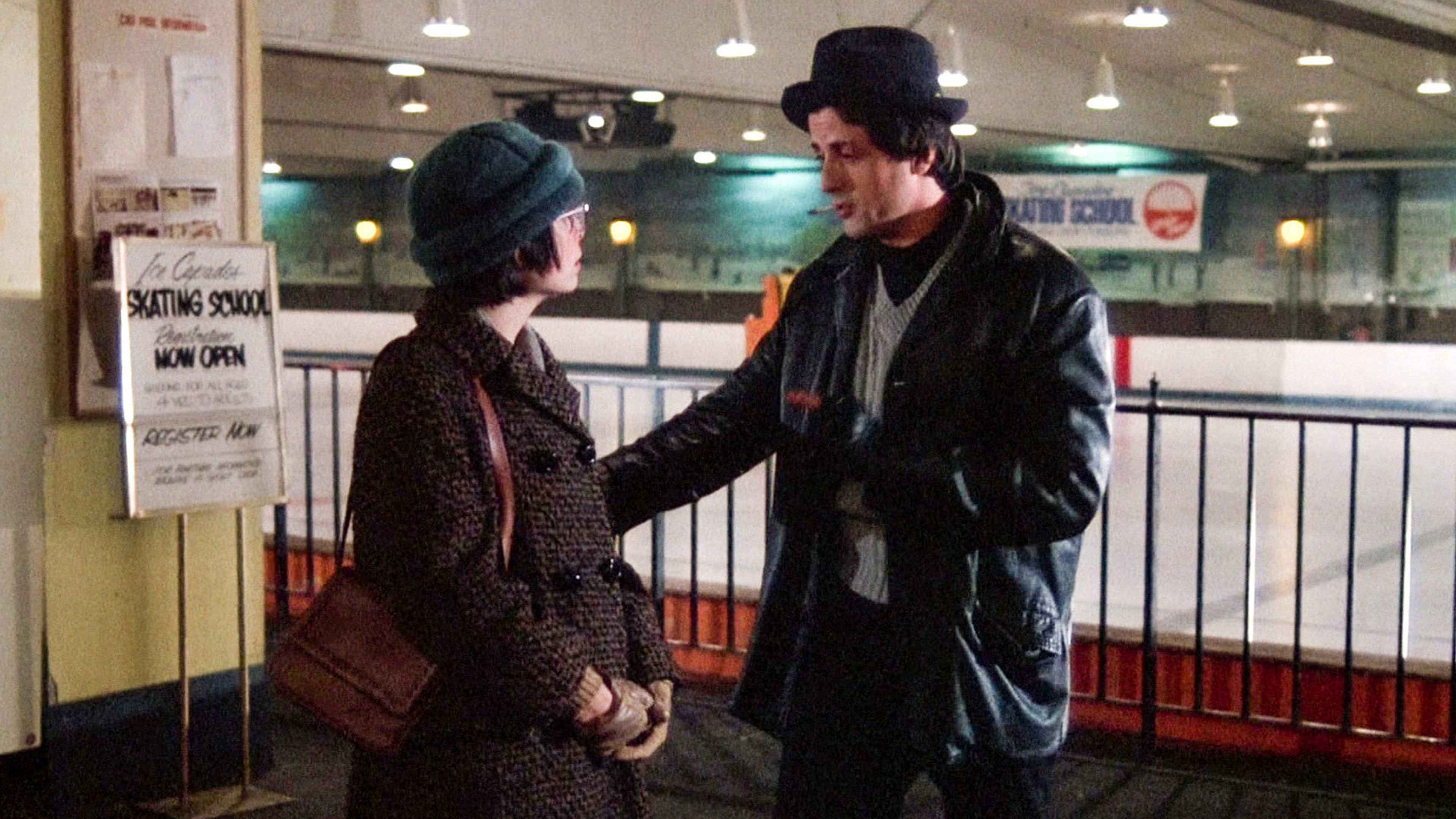 Rocky (1976) Adrian (Talia Shire) y Rocky (Sylvester Stallone)
