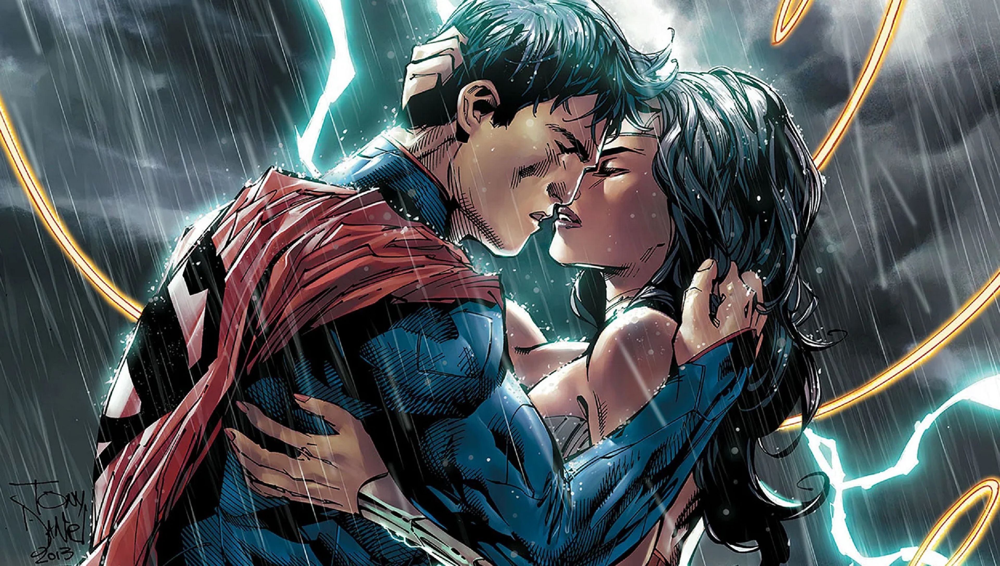 El amor de Superman y Wonder Woman