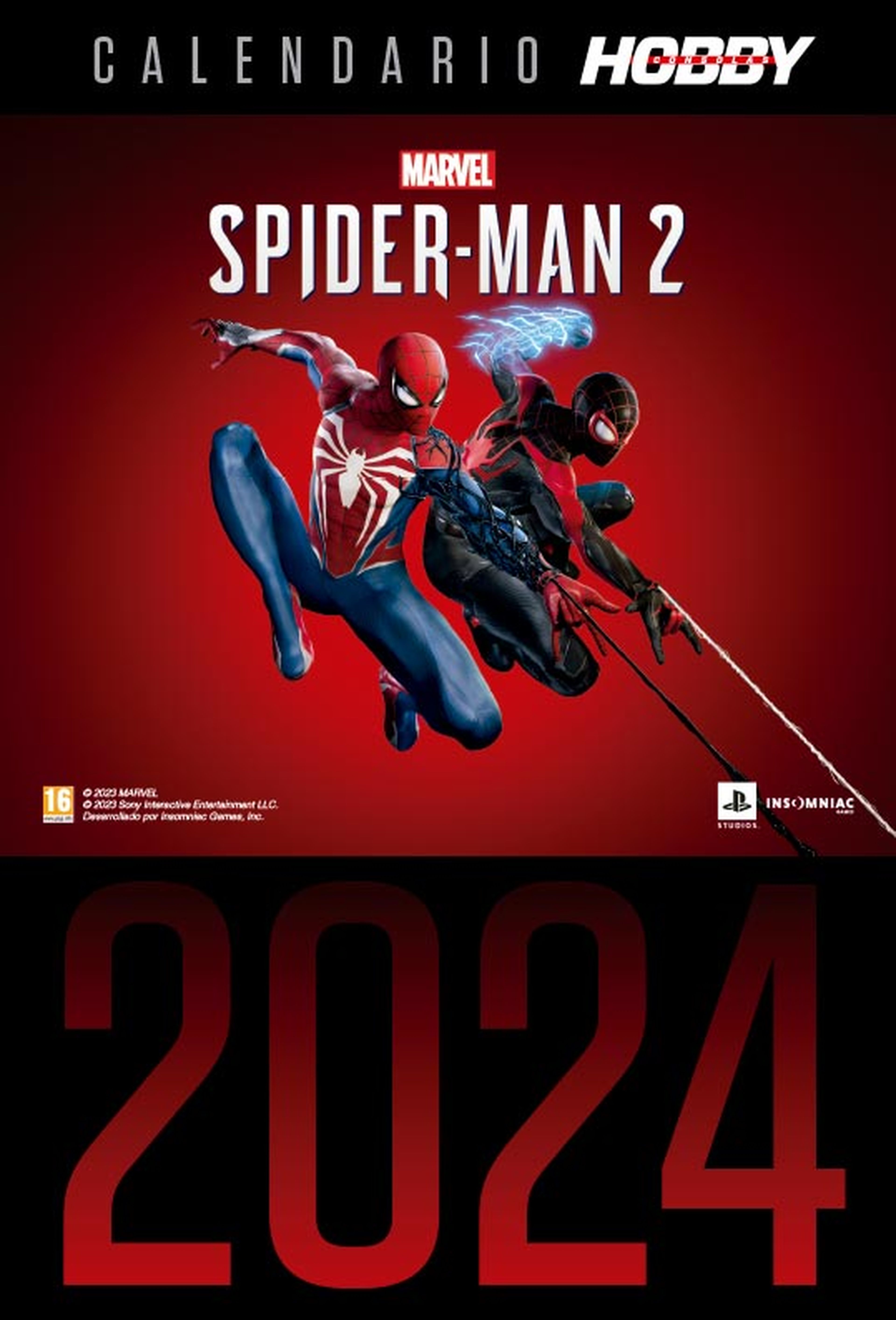 Hobby Consolas 390, a la venta, con un calendario de 2024 de Marvel’s Spider-Man 2 de regalo