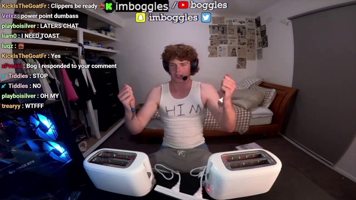 This streamer went viral for putting 2 forks in 2 toasters