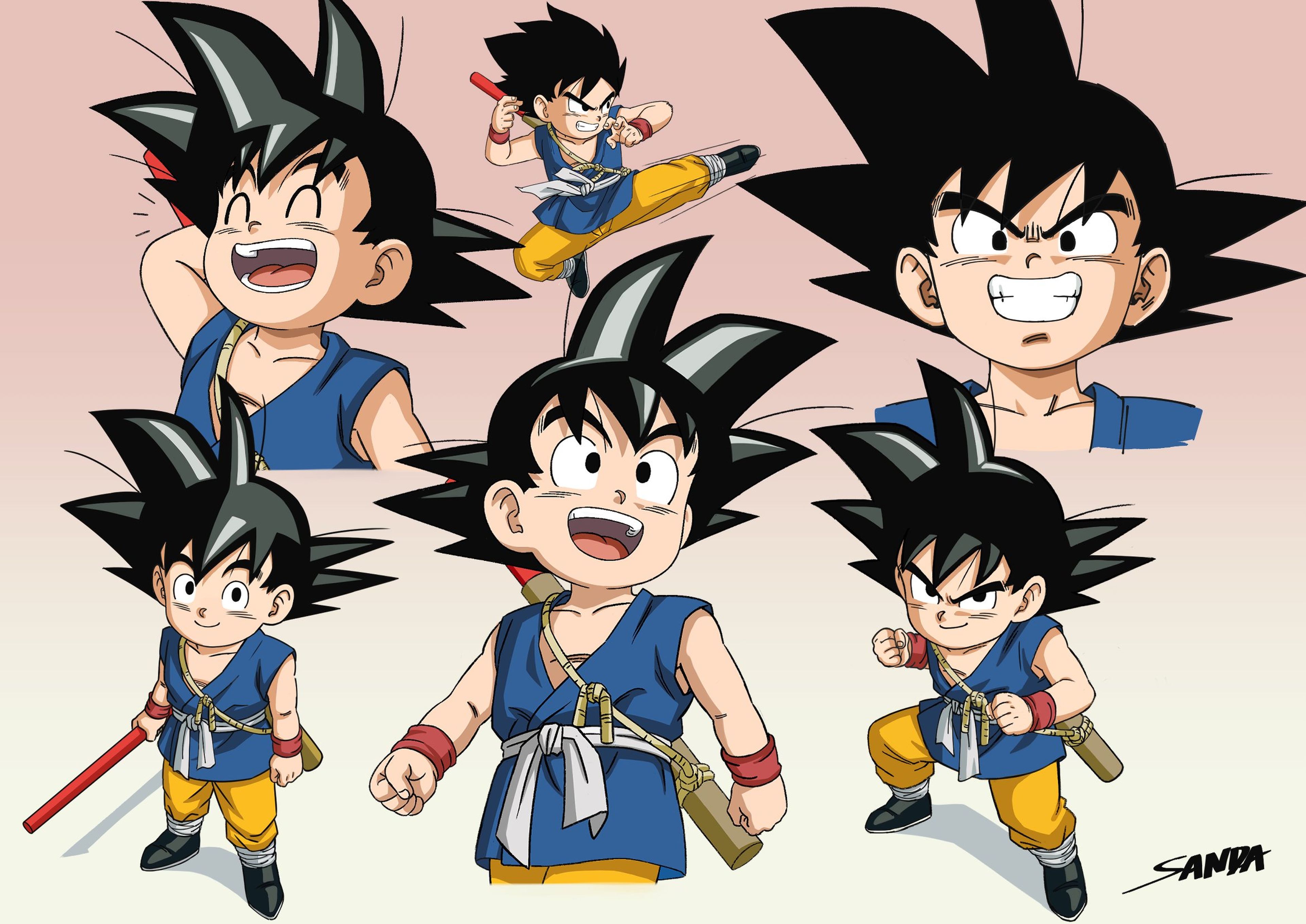 Dragon Ball Daima - Sanda, animador de la nueva serie de Akira Toriyama, dibuja un nuevo Goku de Dragon Ball GT 