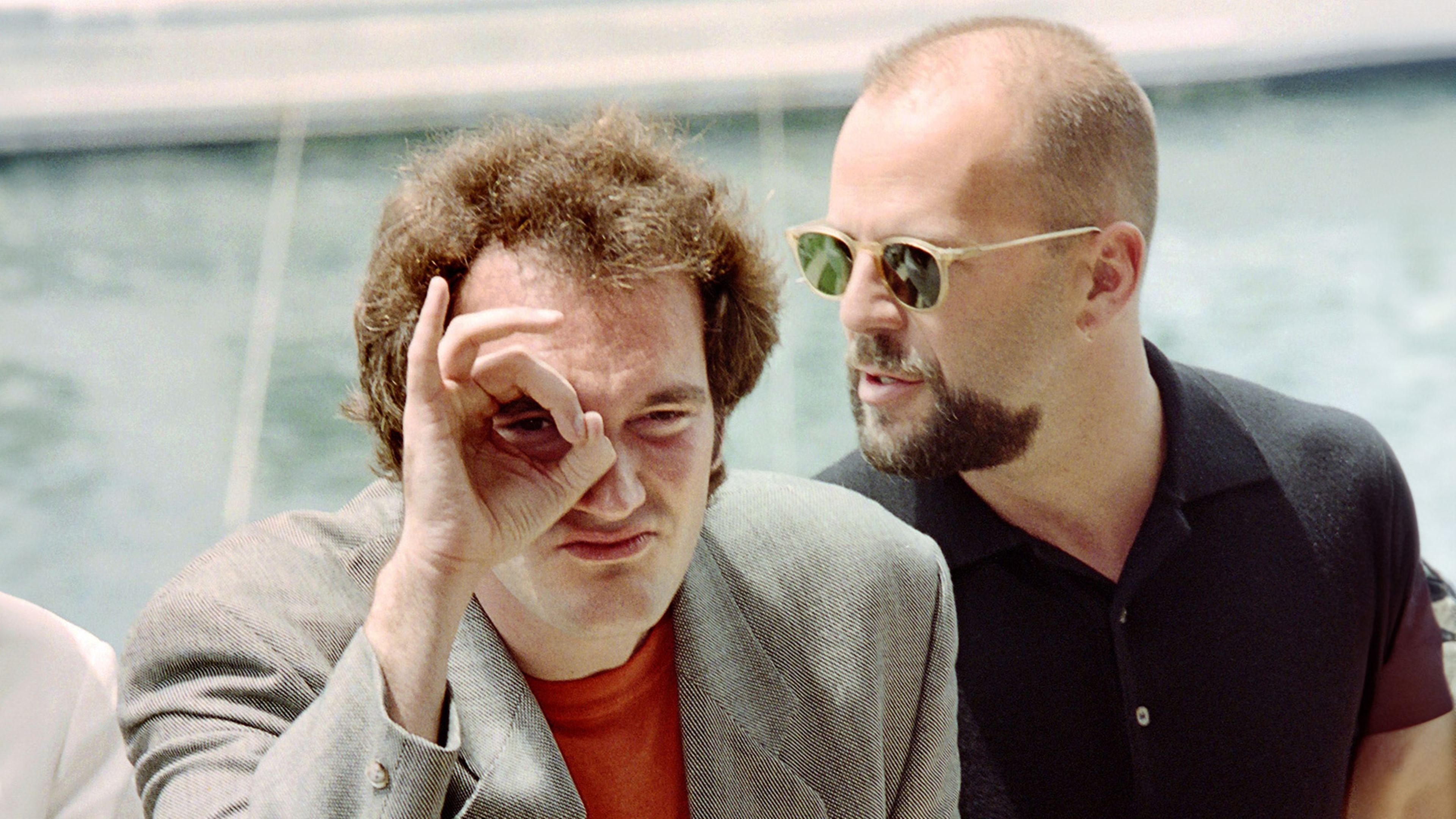 Quentin Tarantino y Bruce Willis