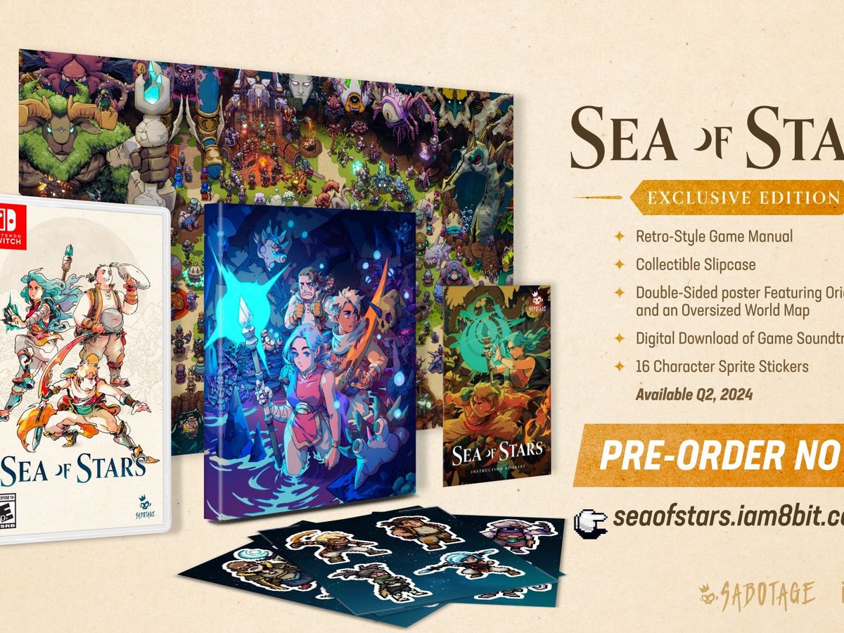 Sea of Stars confirma precio y fecha de su lanzamiento en formato físico  para Switch, Xbox Series, PS4 y PS5 - Videojuerguistas