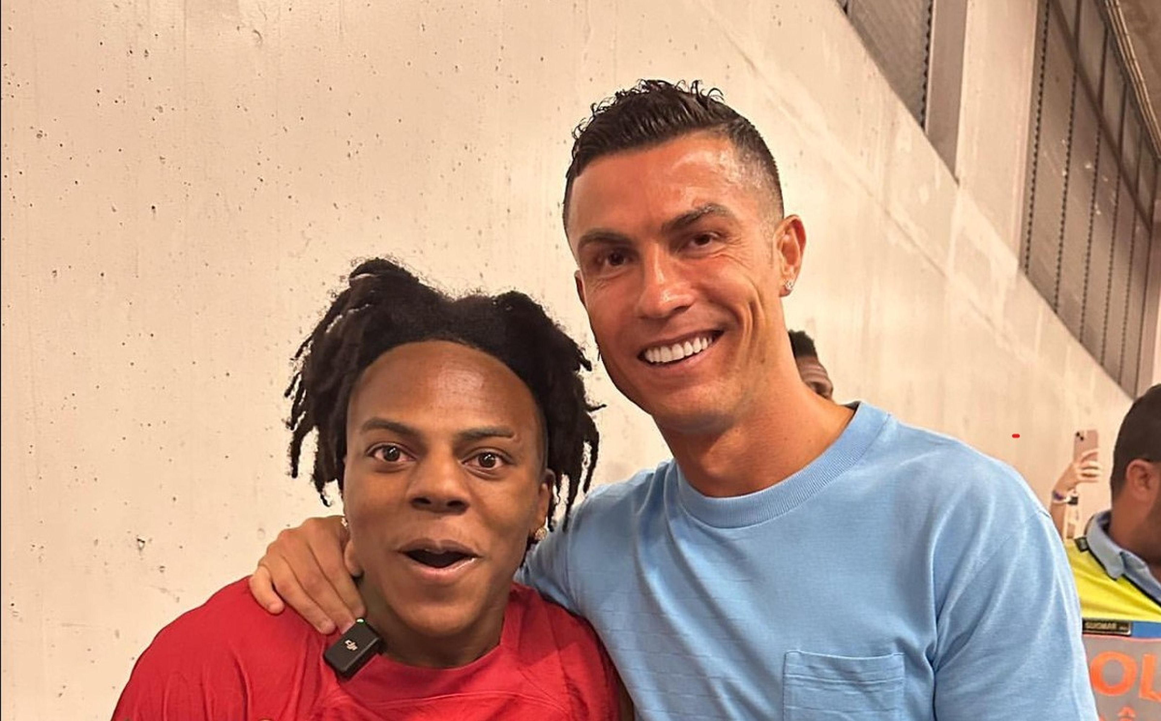 El youtuber Speed con Cristiano Ronaldo