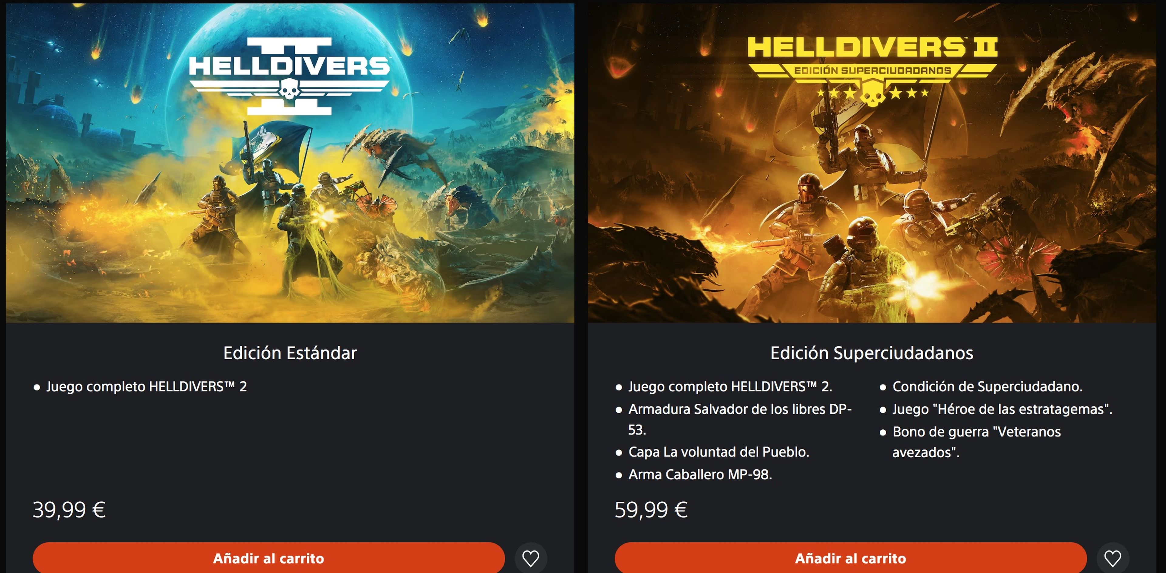 ediciones Helldivers 2