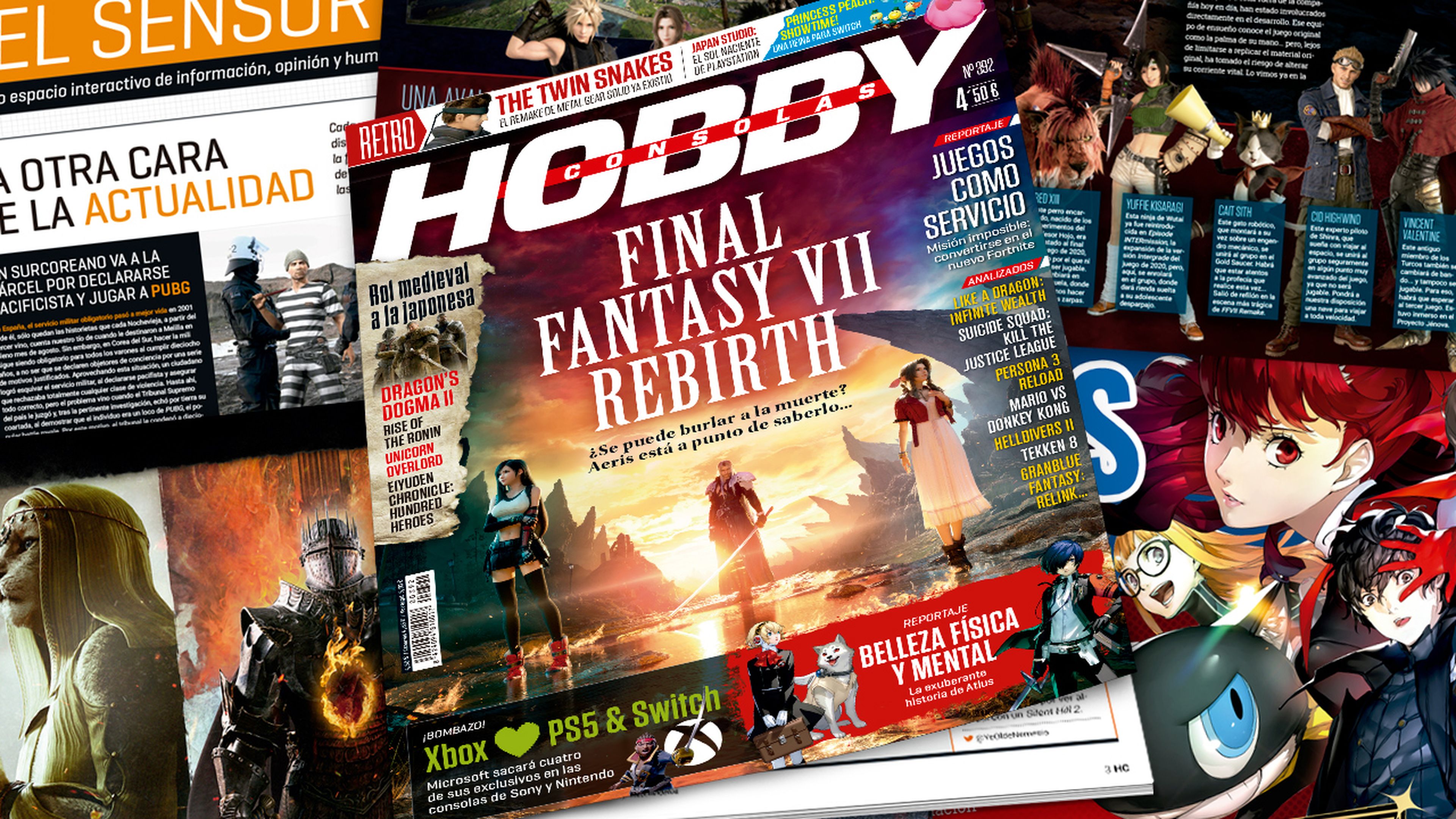 Hobby Consolas 392, ya a la venta con Final Fantasy VII Rebirth en portada