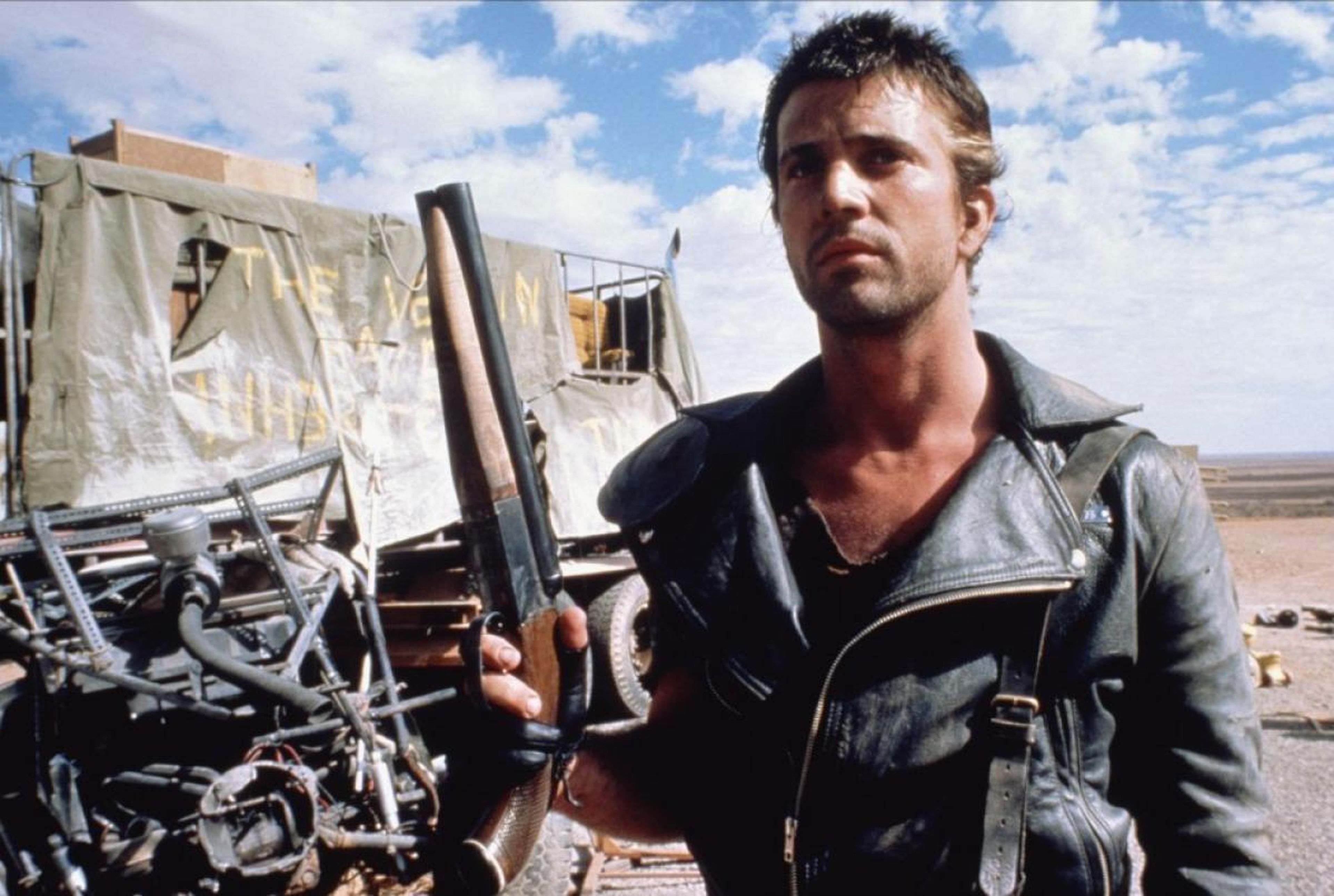 Mel Gibson como Max Rockatansky en Mad Max 2. El guerrero de la carretera (1981)