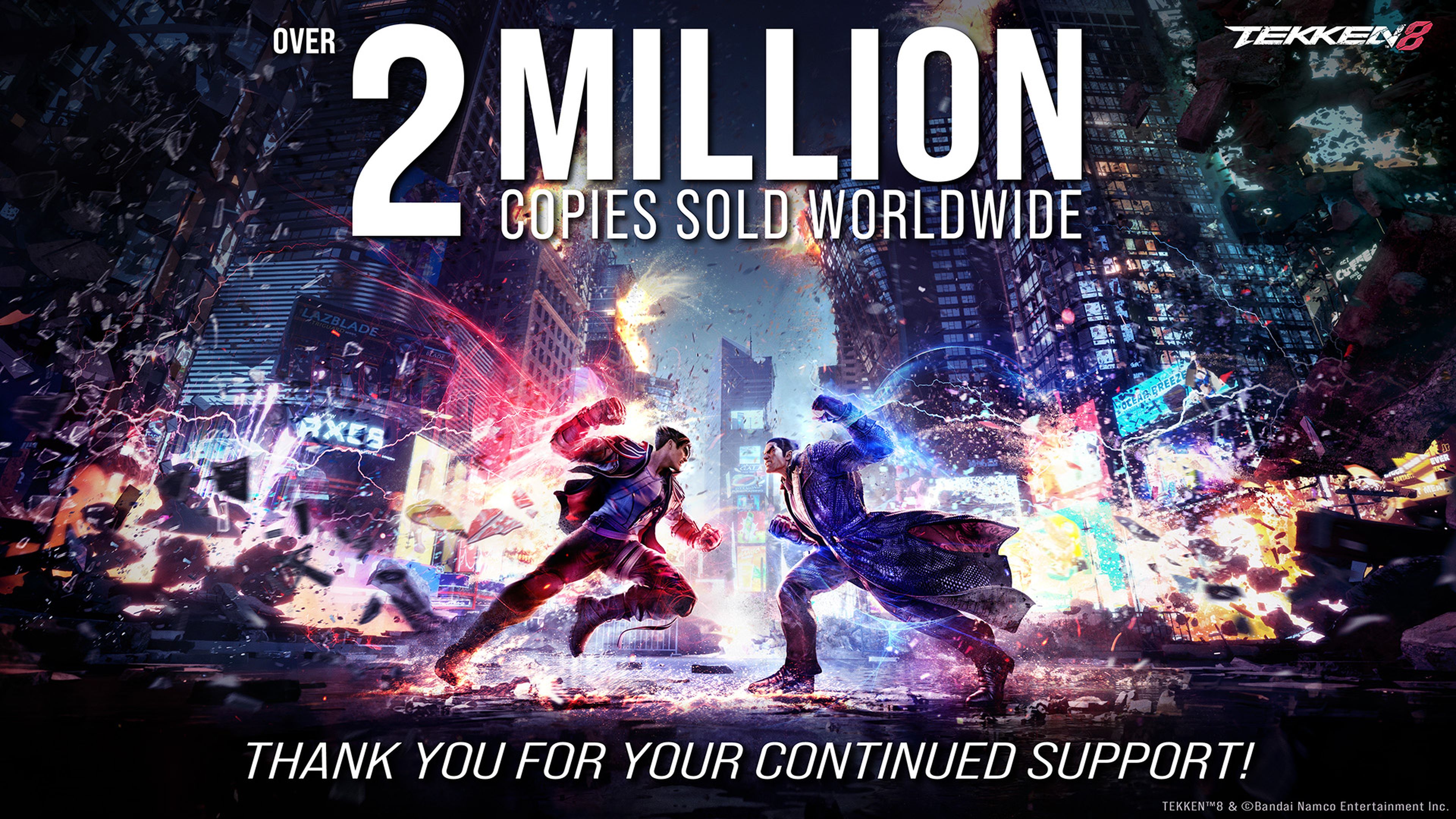 Tekken 8 dos millones de juegos vendidos