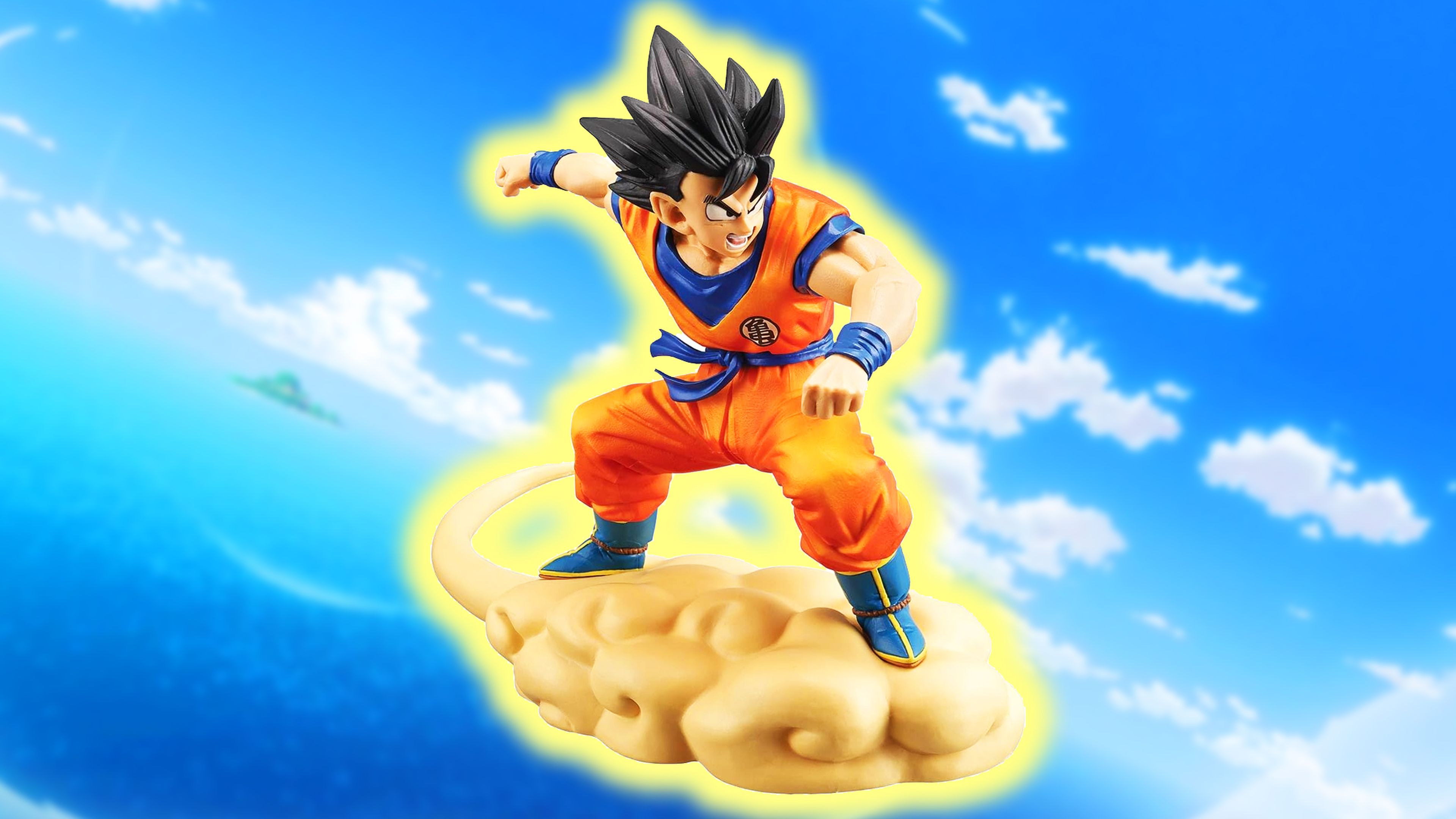 Goku sobre Kinton de Banpresto