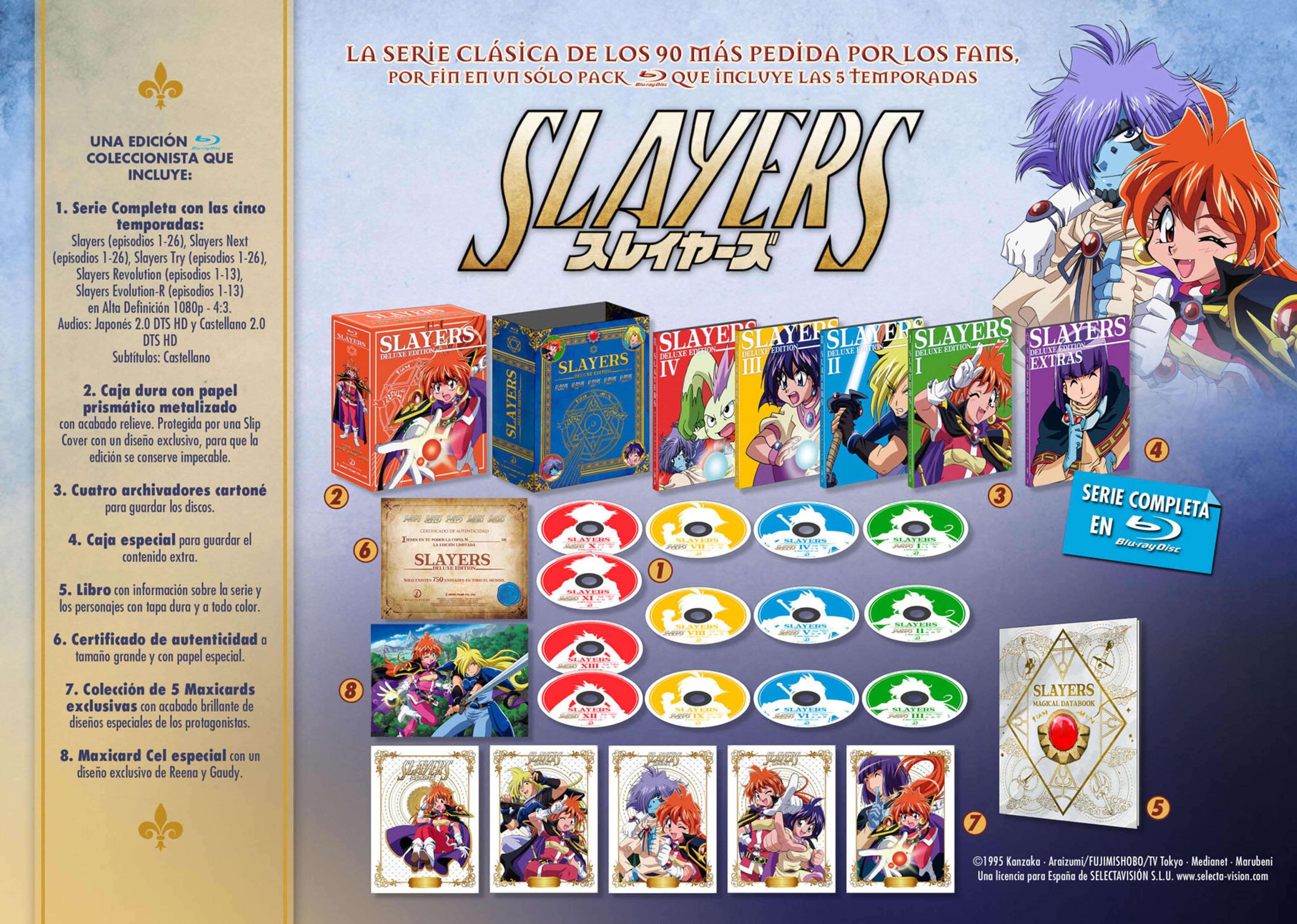 La mítica serie anime de Slayers, Reena y Gaudy, regresa a España en alta definición con una nueva edición de lujo de Selecta Visión 