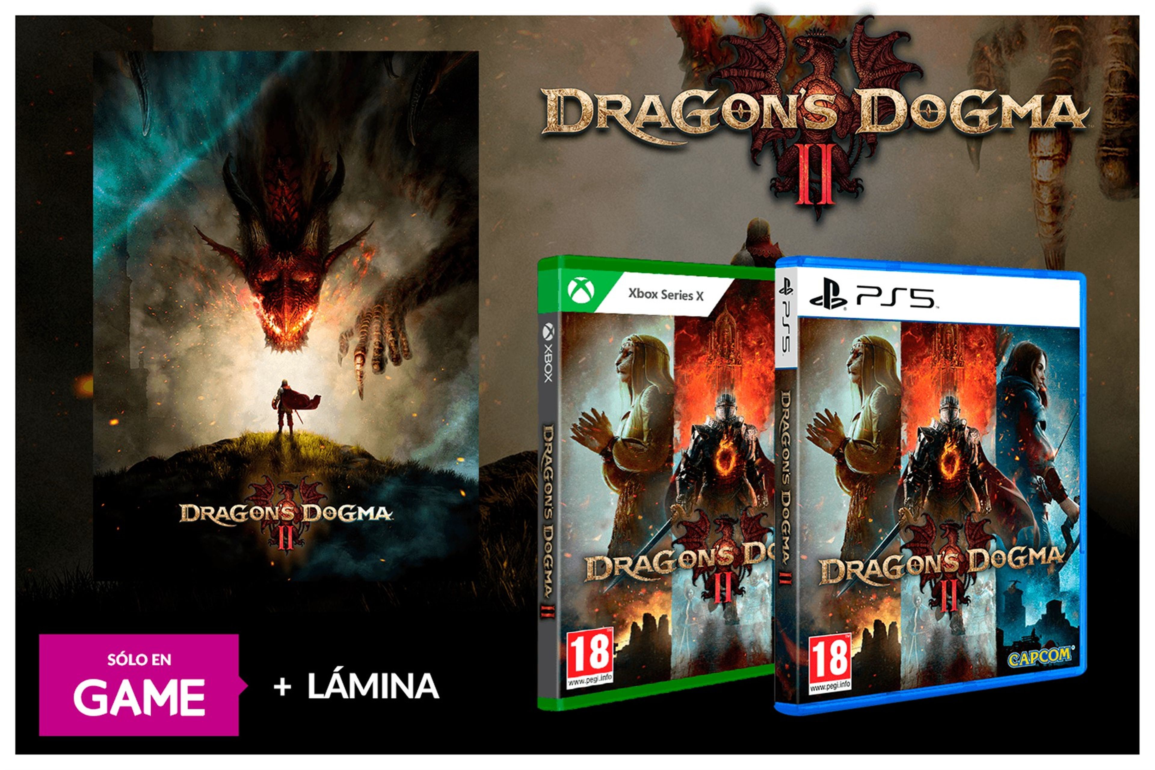 Reservar Dragon's Dogma II en GAME con lámina exclusiva de regalo