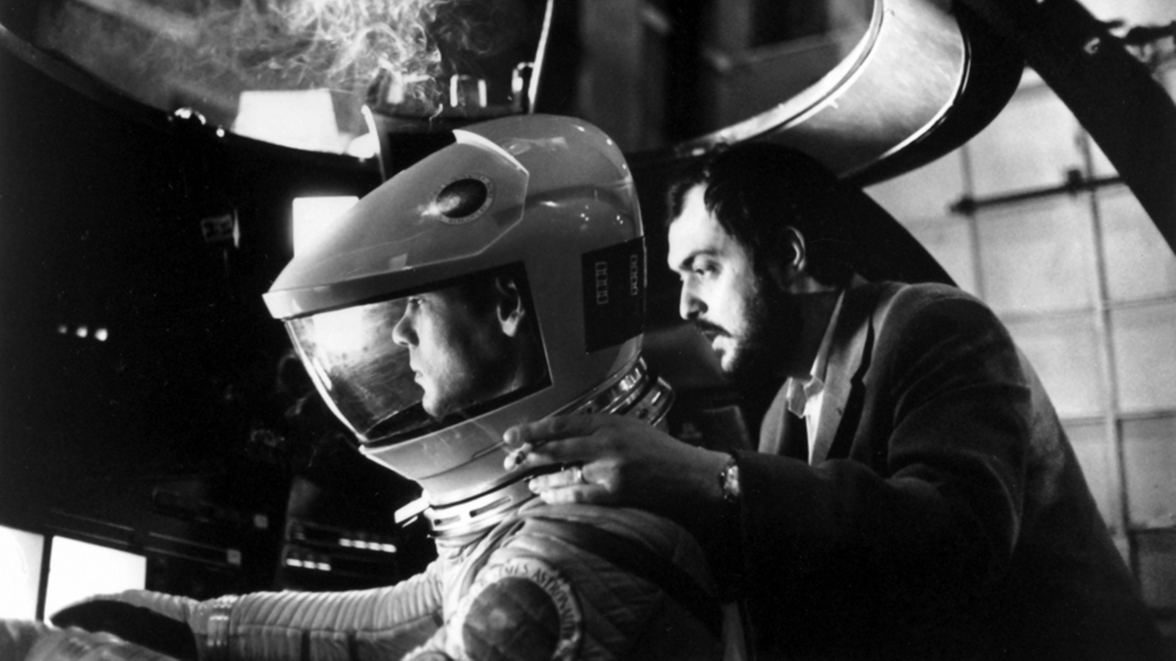 Stanley Kubrick en el rodaje de 2001: Una odisea del espacio