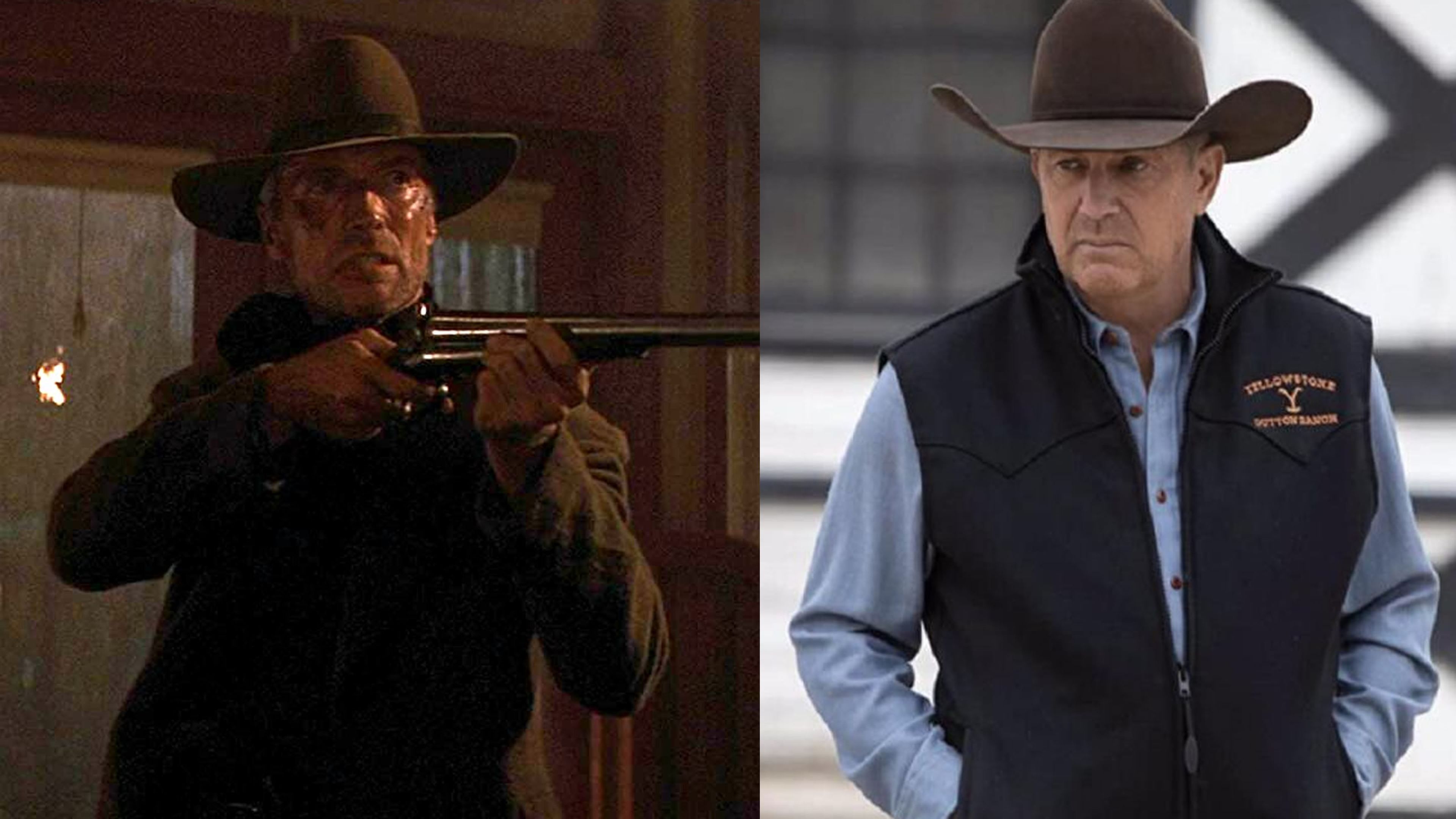Clint Eastwood en Sin perdón y Kevin Costner en Yellowstone