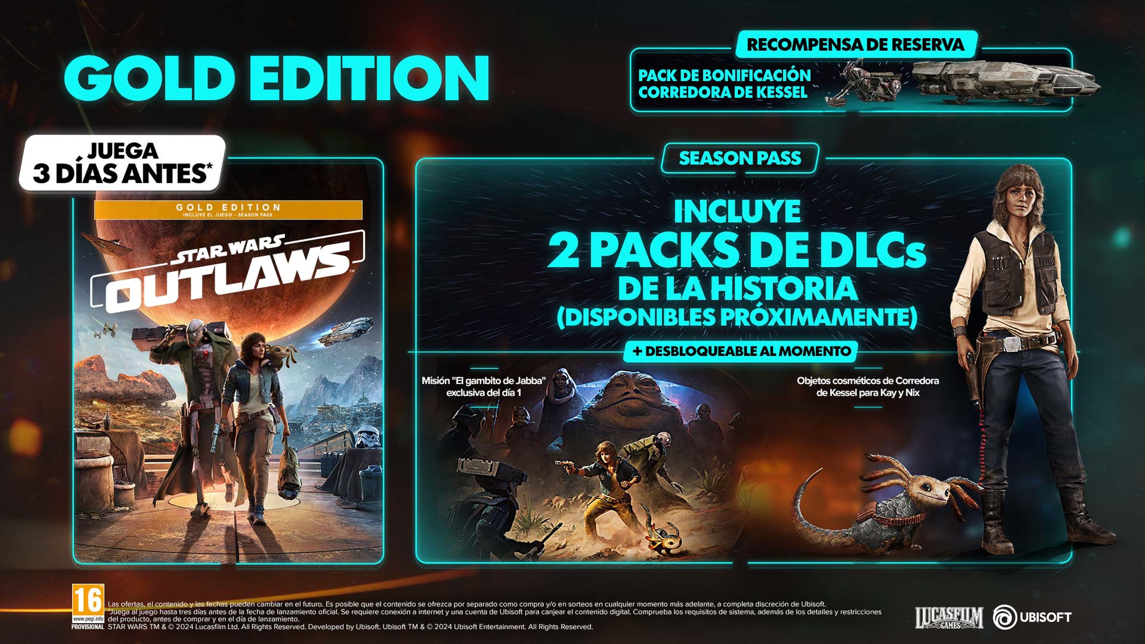 Star Wars Outlaws Gold Edition en GAME