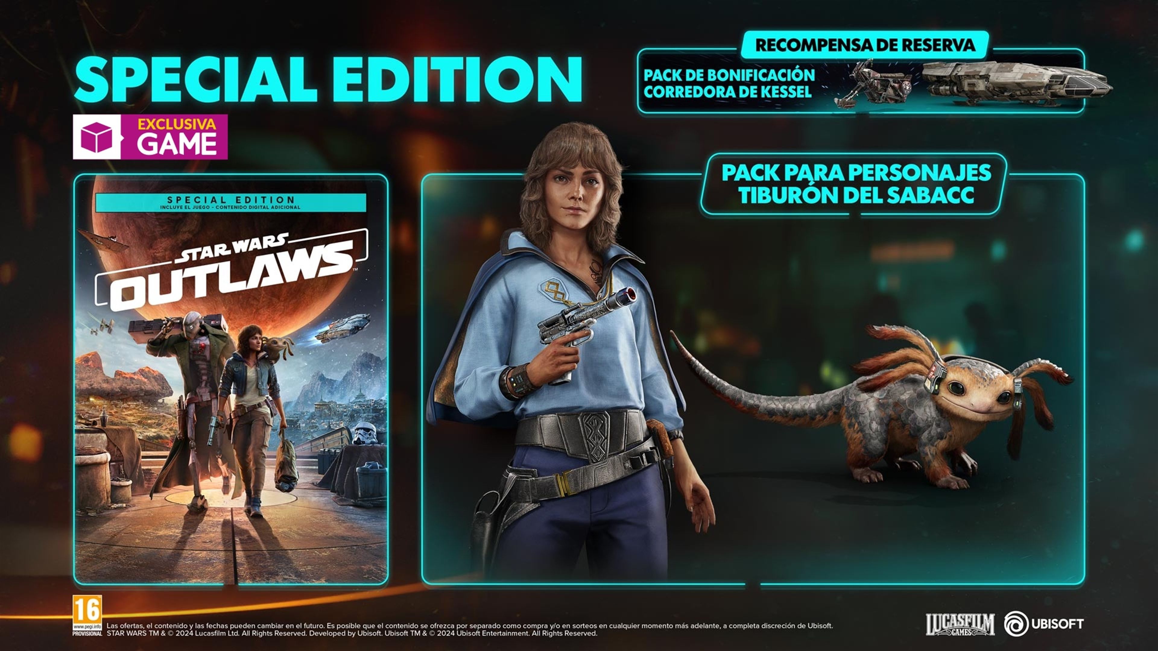 Star Wars Outlaws - Special Edition exclusiva GAME