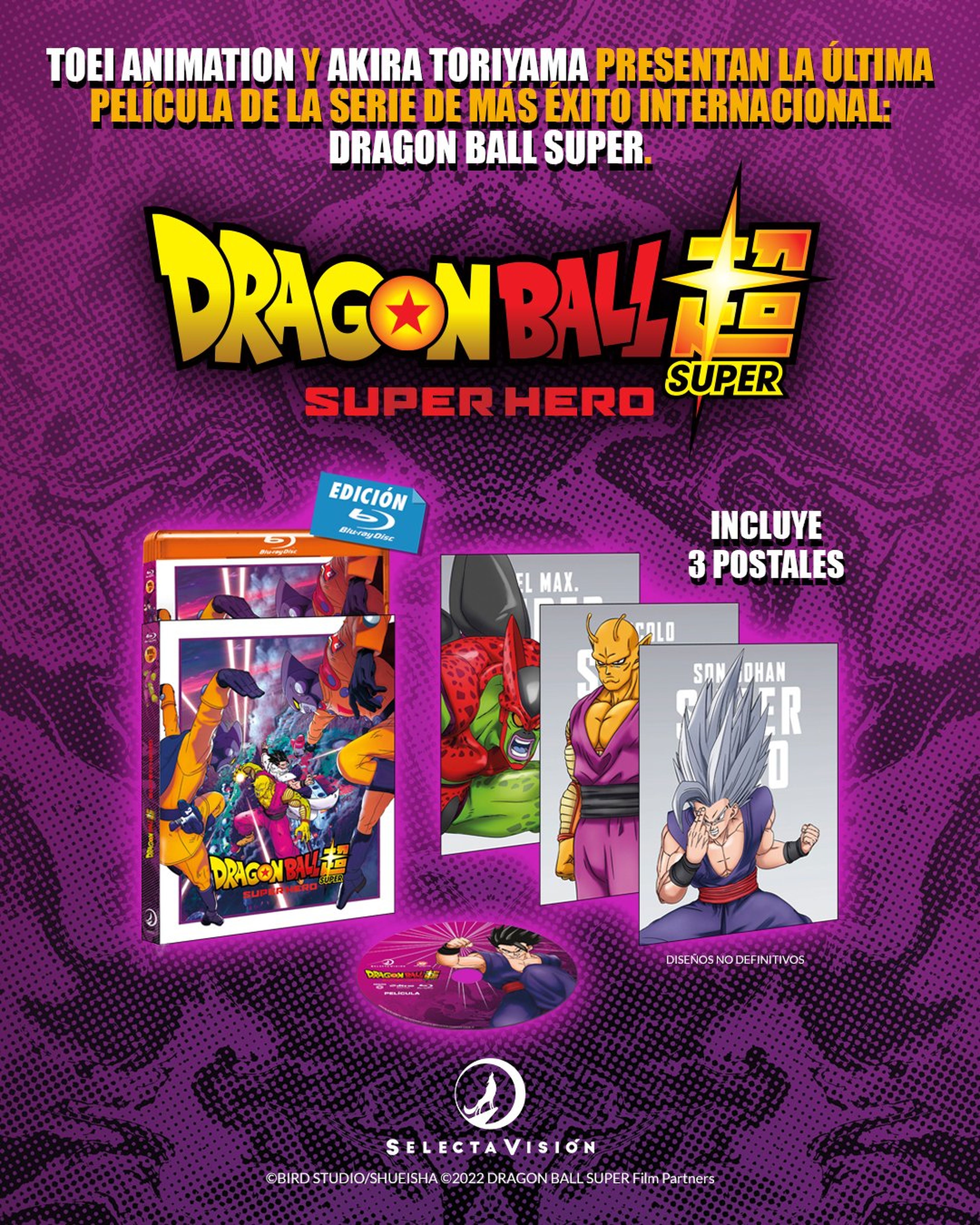 Desvelada la fecha de lanzamiento de Dragon Ball Super: Super Hero en DVD y Blu-ray en España, la esperada película de Akira Toriyama 