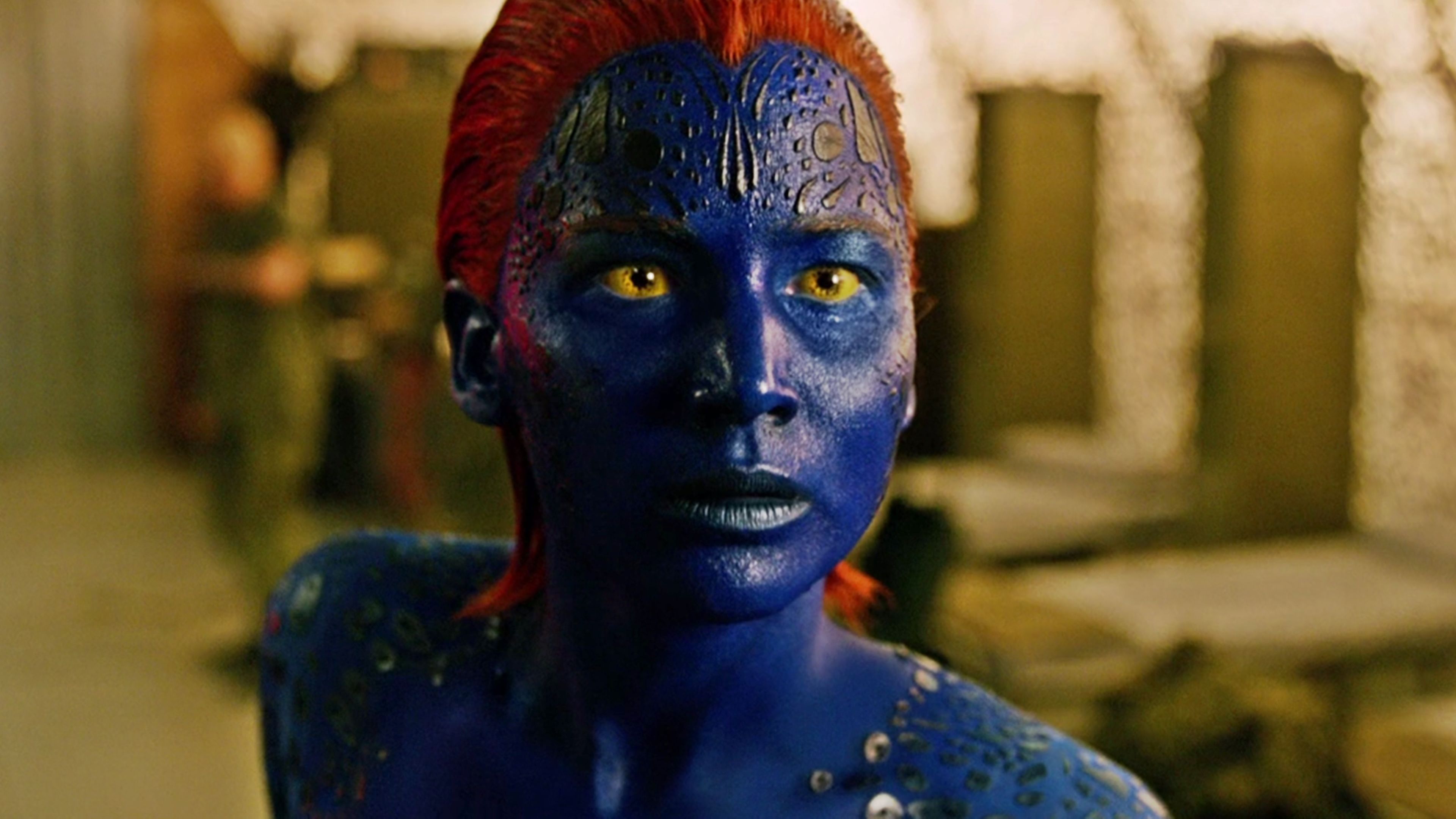 Jennifer Lawrence como Mística en X-Men Días del Futuro Pasado Rogue Cut